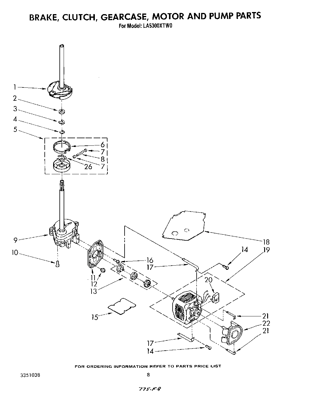 06 - BRAKE, CLUTCH, GEARCASE, MOTOR AND PUMP