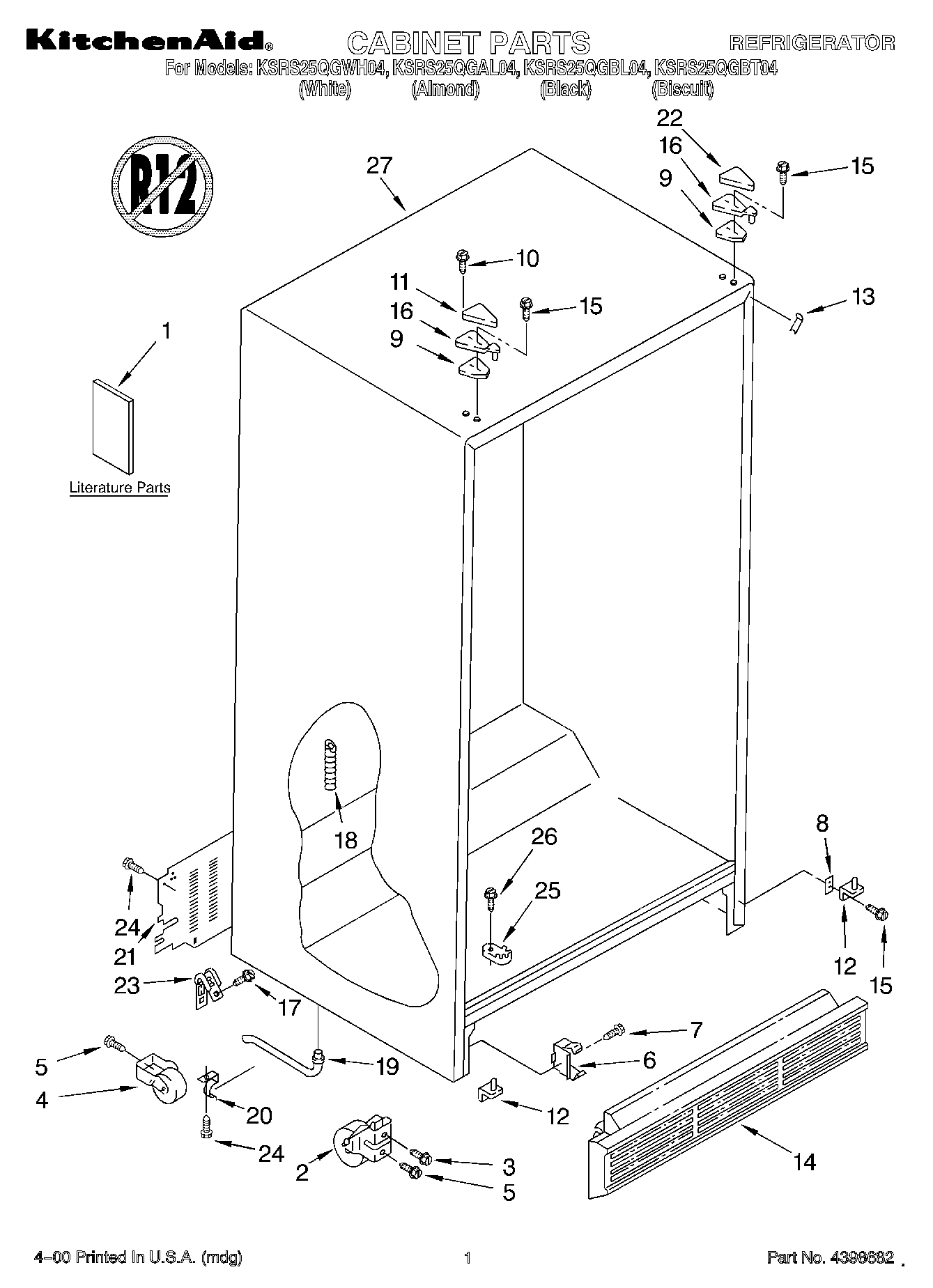 01 - CABINET, LITERATURE