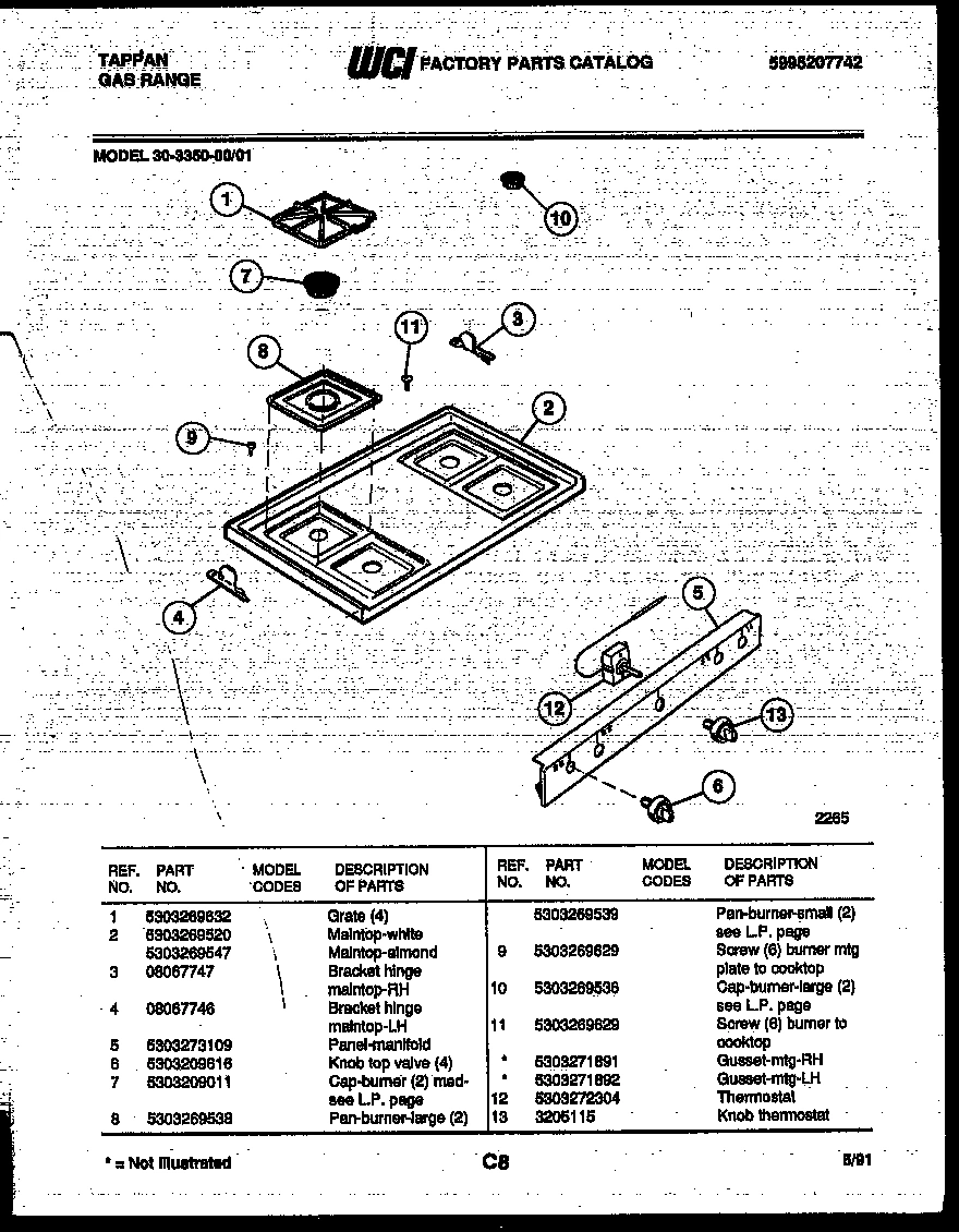 03 - COOKTOP PARTS