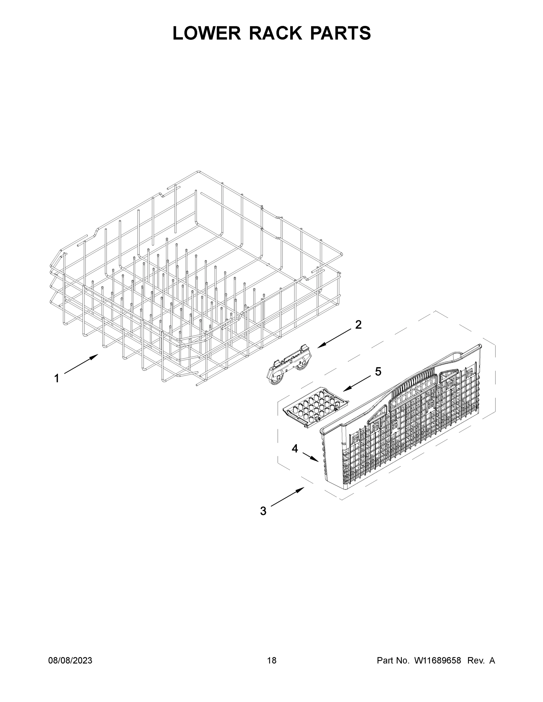 10 - LOWER RACK PARTS