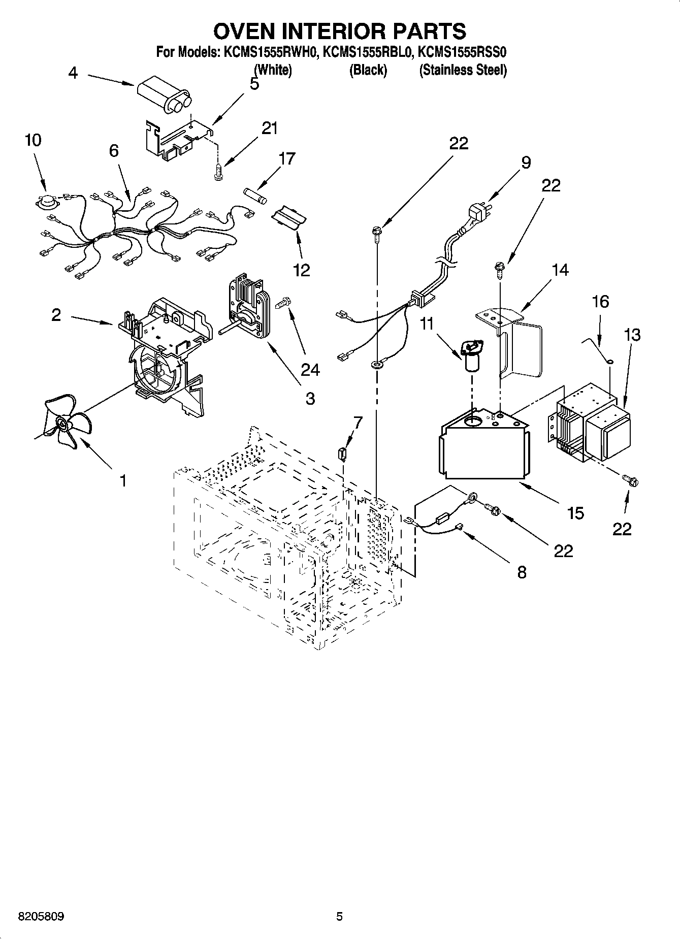 05 - OVEN INTERIOR PARTS