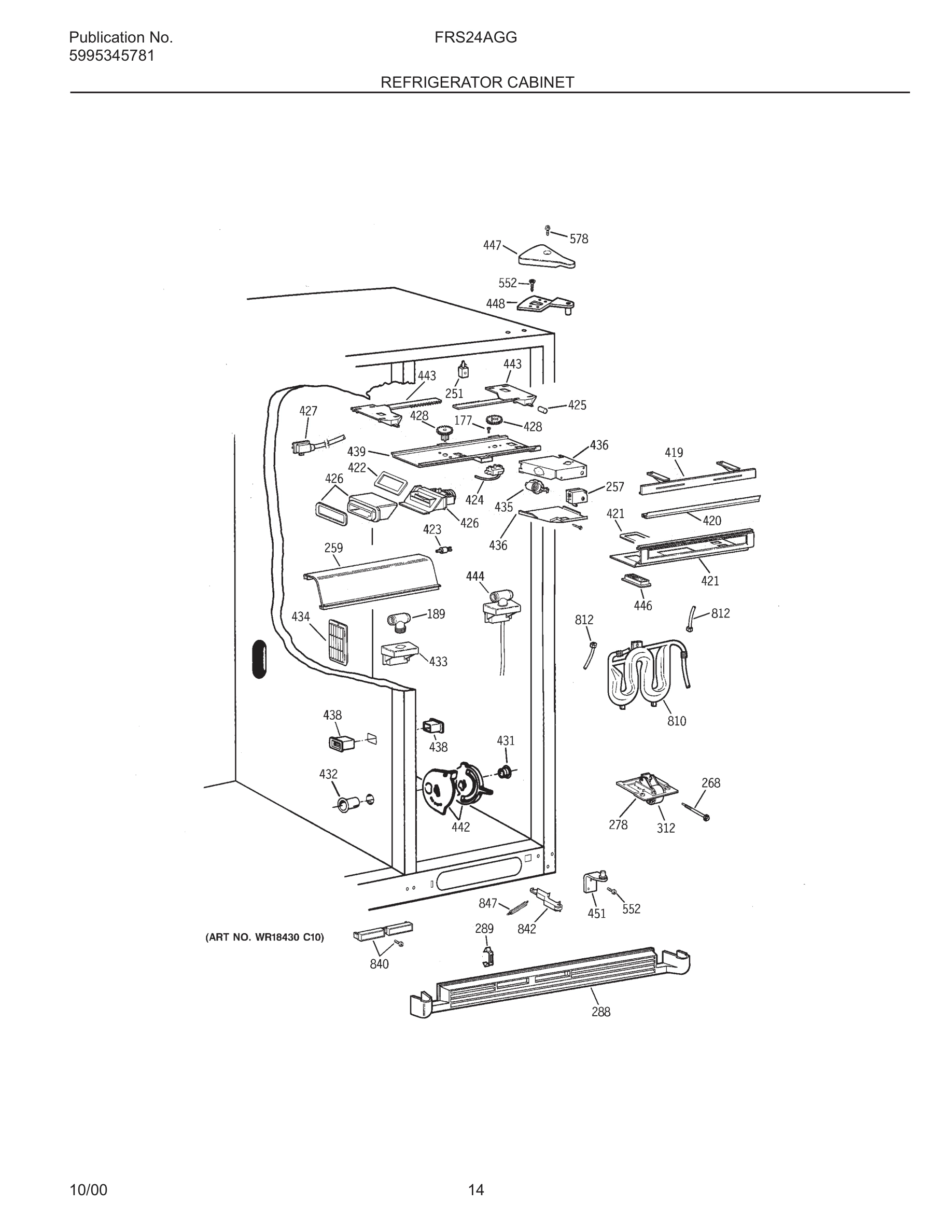 15 - REFRIGERATOR CABINET