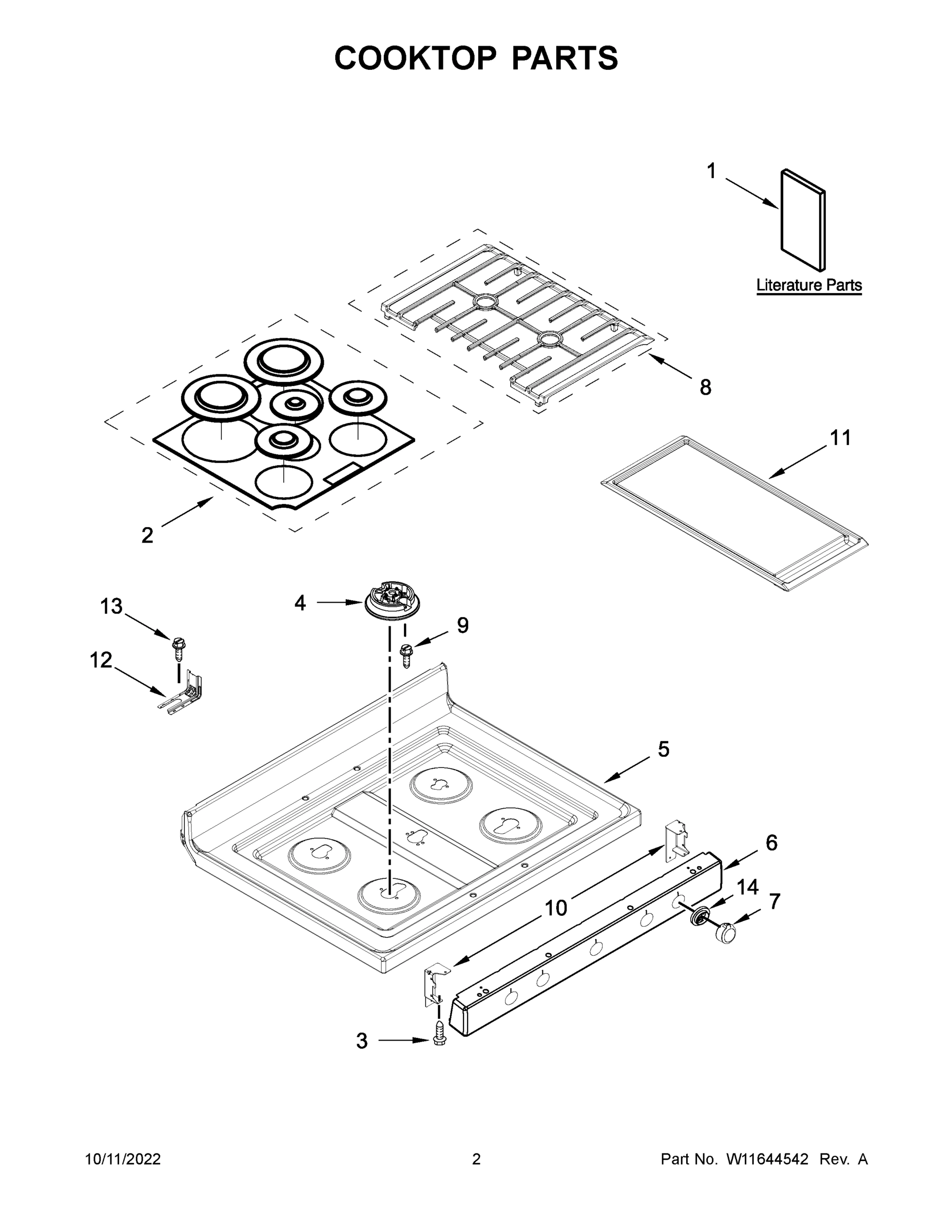 02 - COOKTOP PARTS