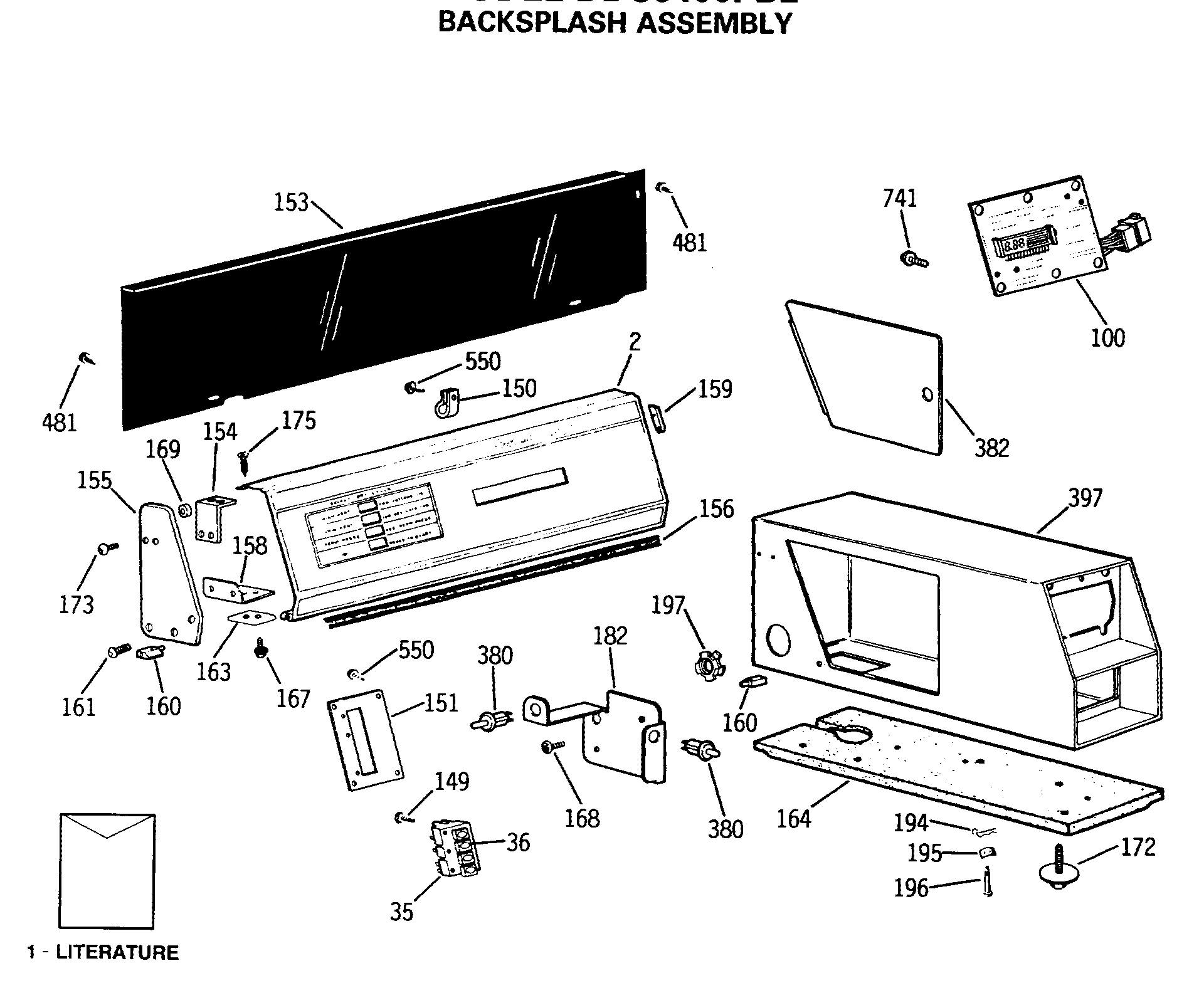 BACKSPLASH ASSEMBLY