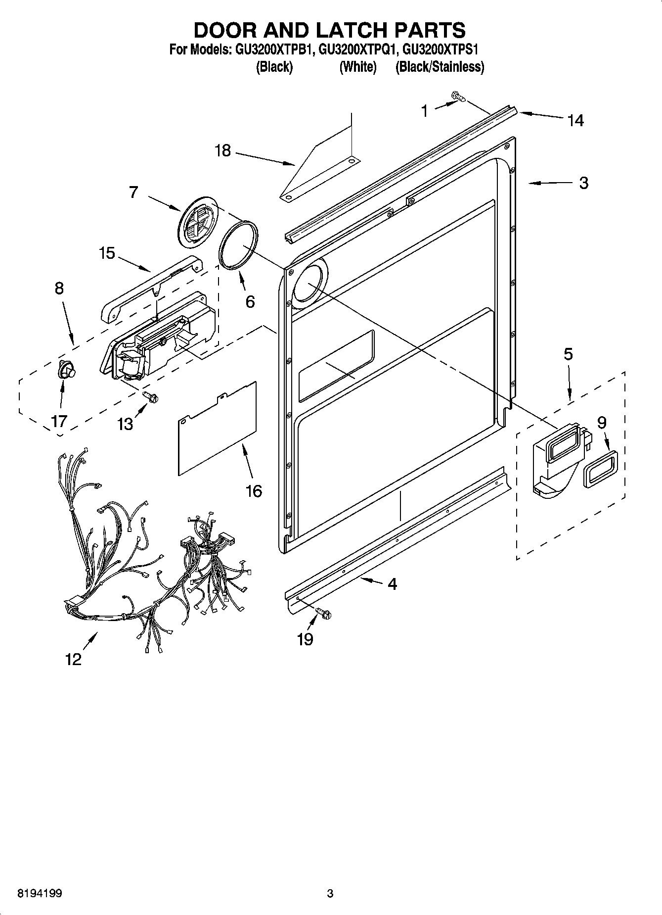 03 - DOOR AND LATCH PARTS