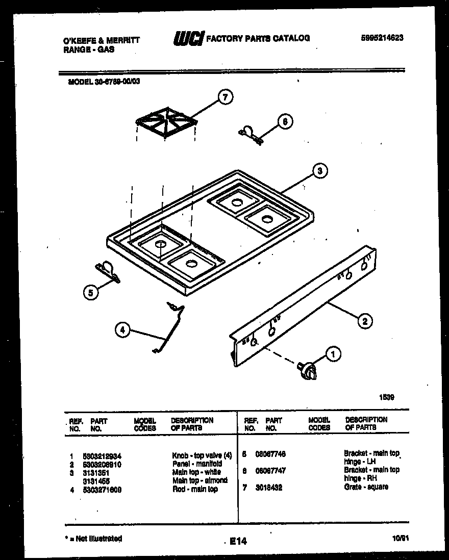 03 - COOKTOP PARTS