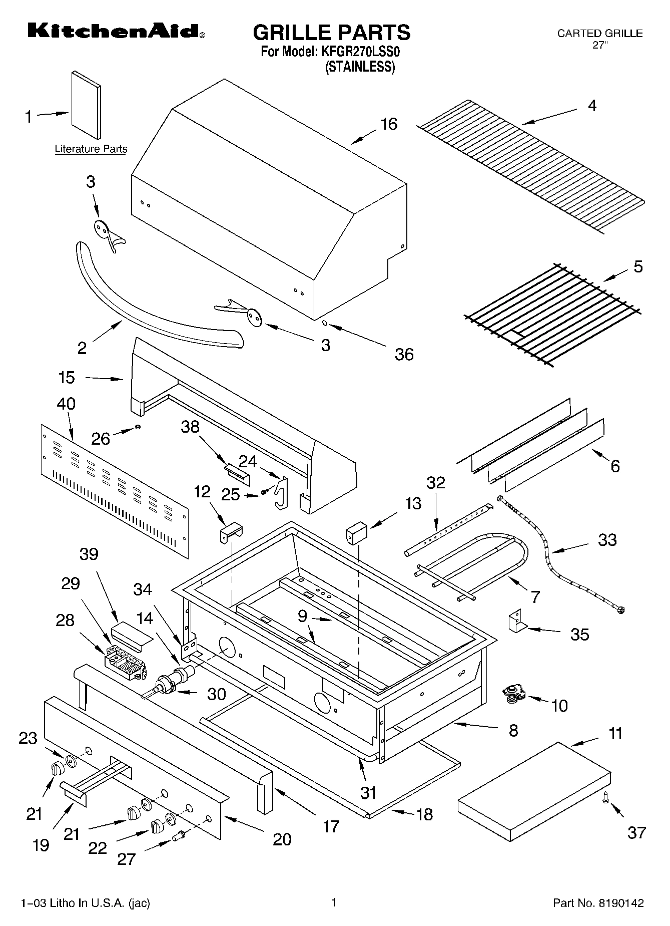 01 - GRILLE PARTS