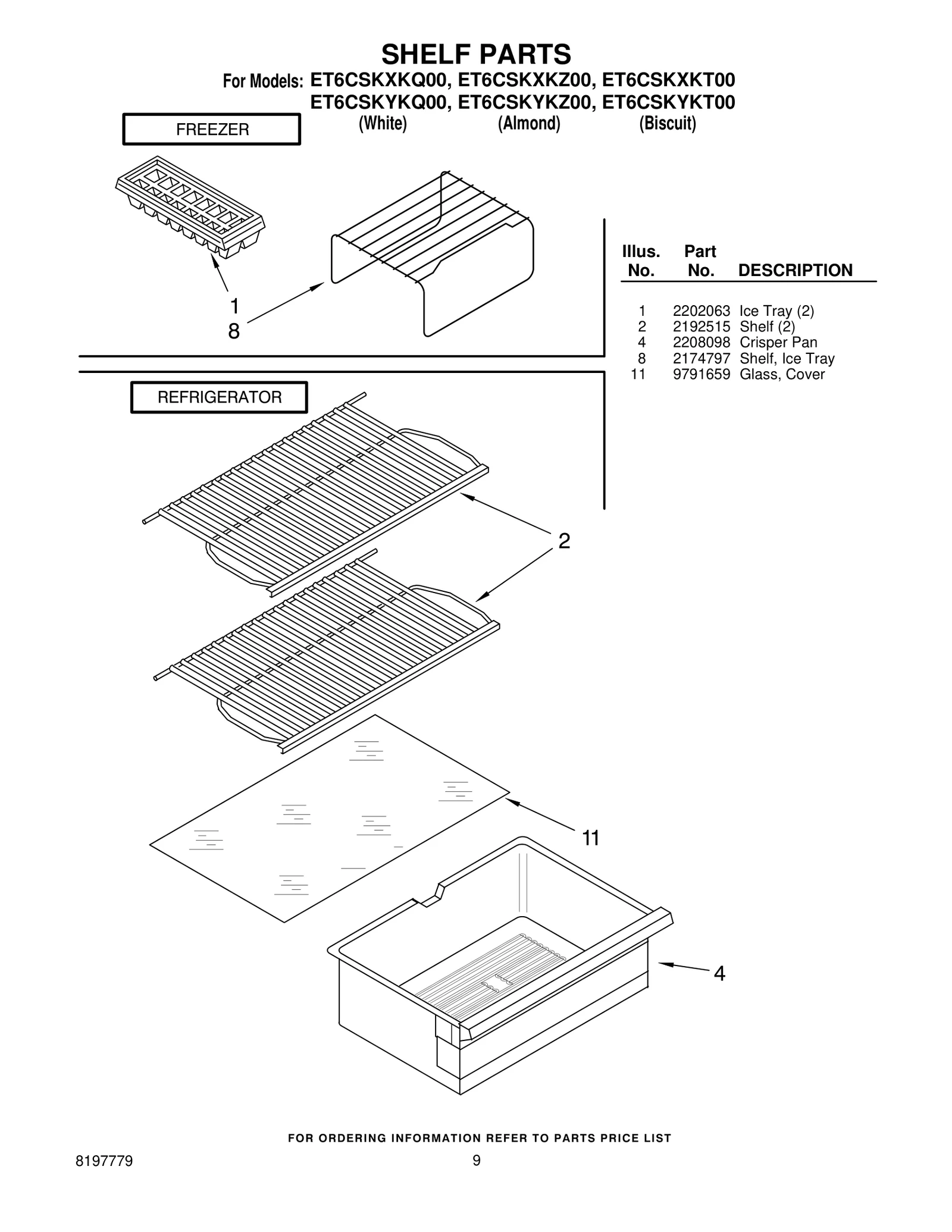SHELF PARTS