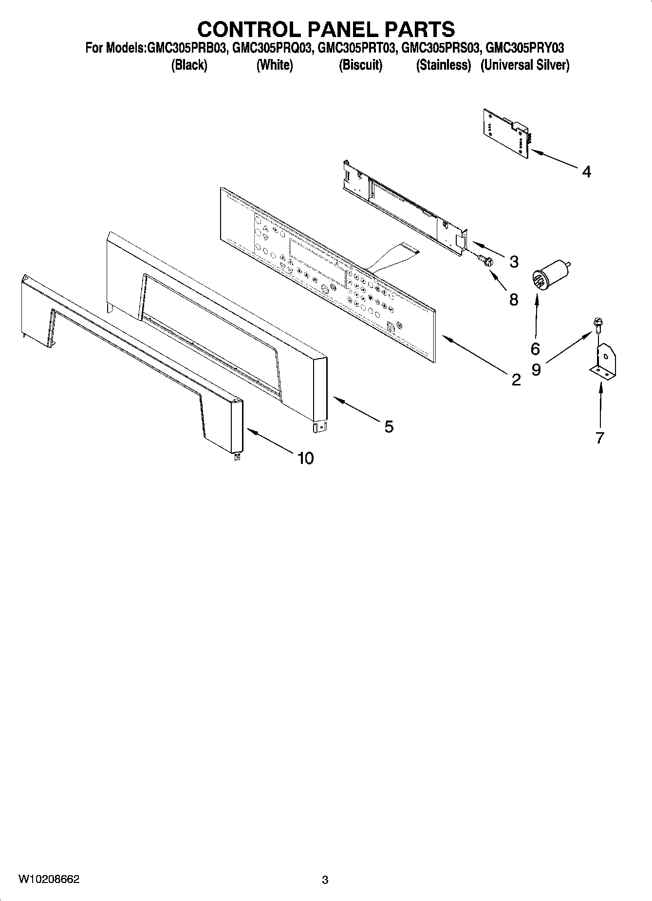 02 - CONTROL PANEL PARTS