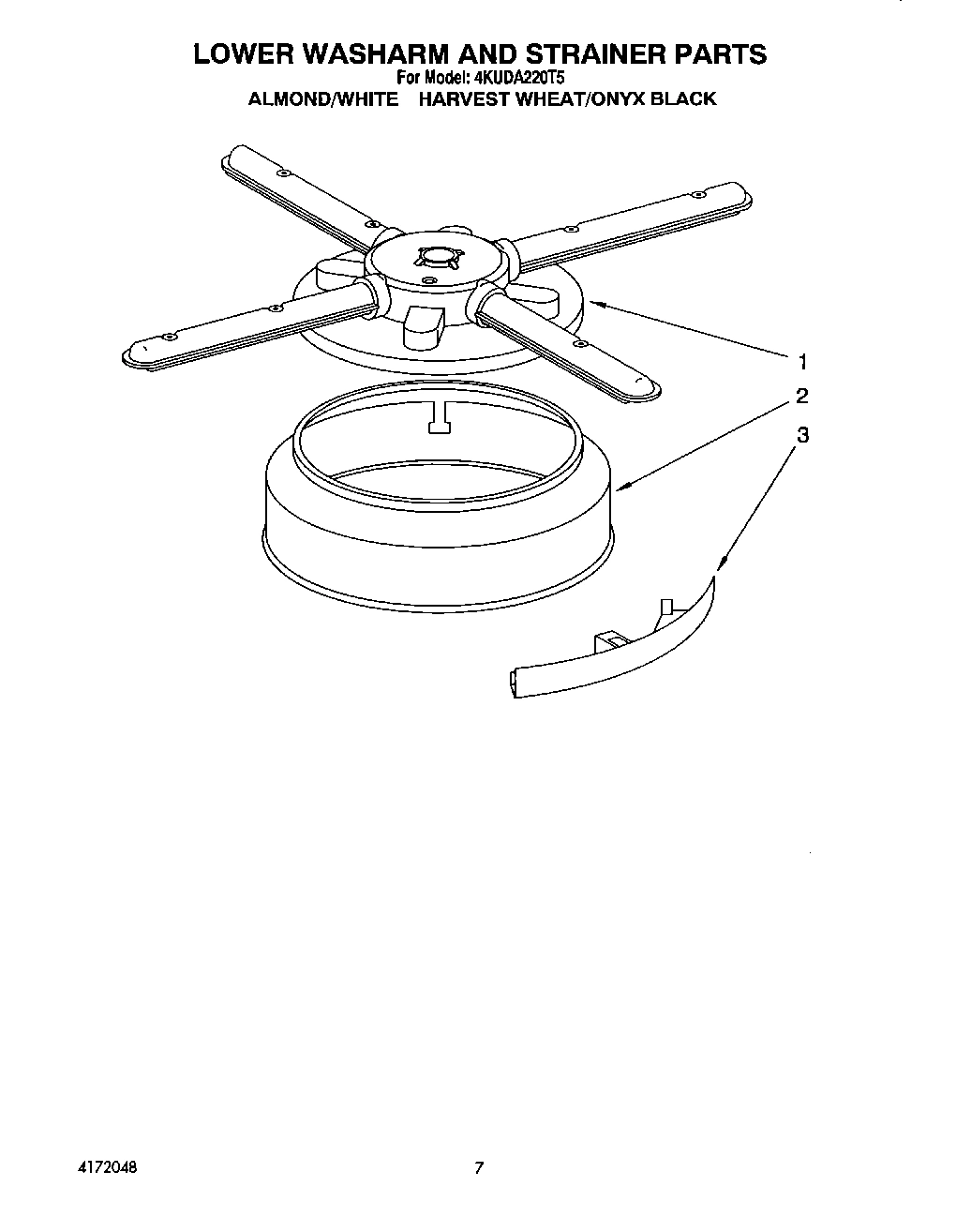05 - LOWER WASHARM AND STRAINER