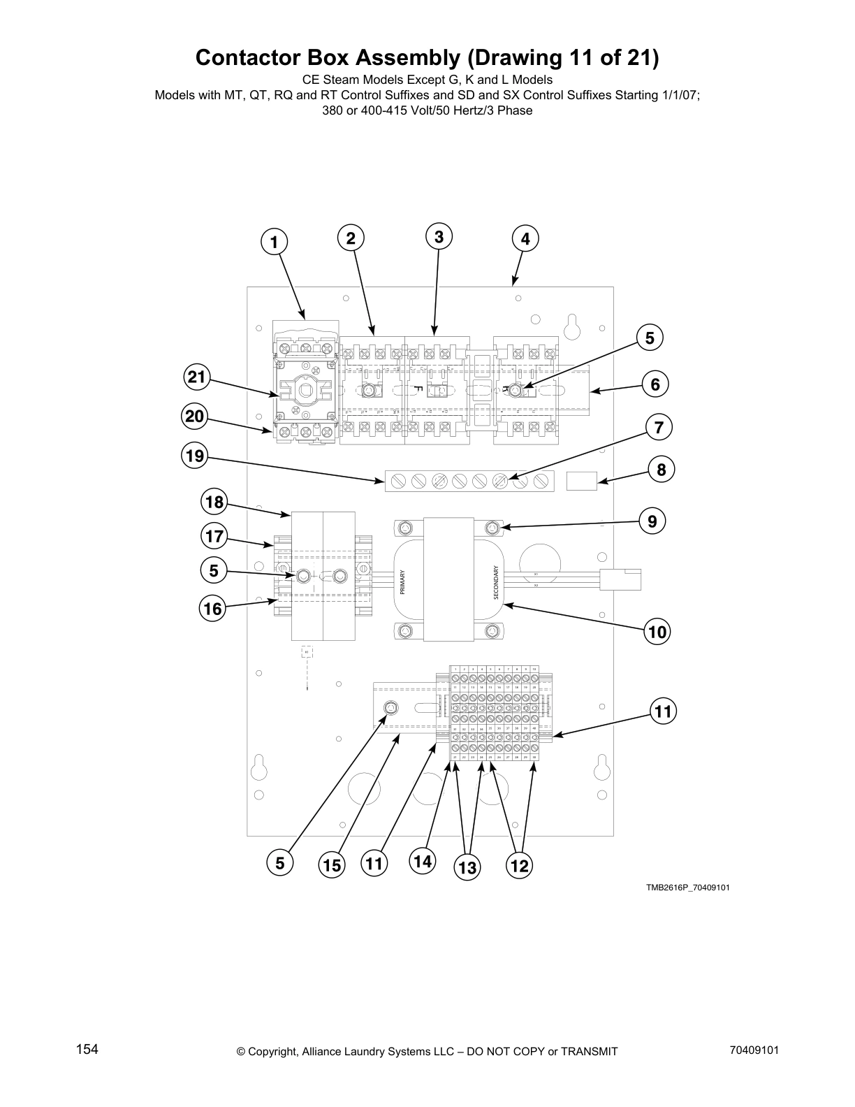 Contactor Box Assembly (Drawing 11 of 21)