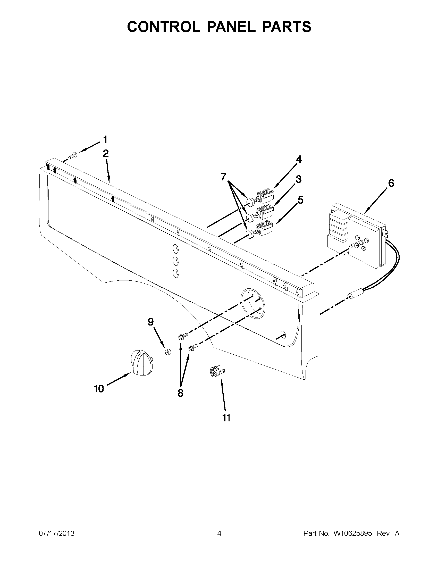 02 - CONTROL PANEL PARTS