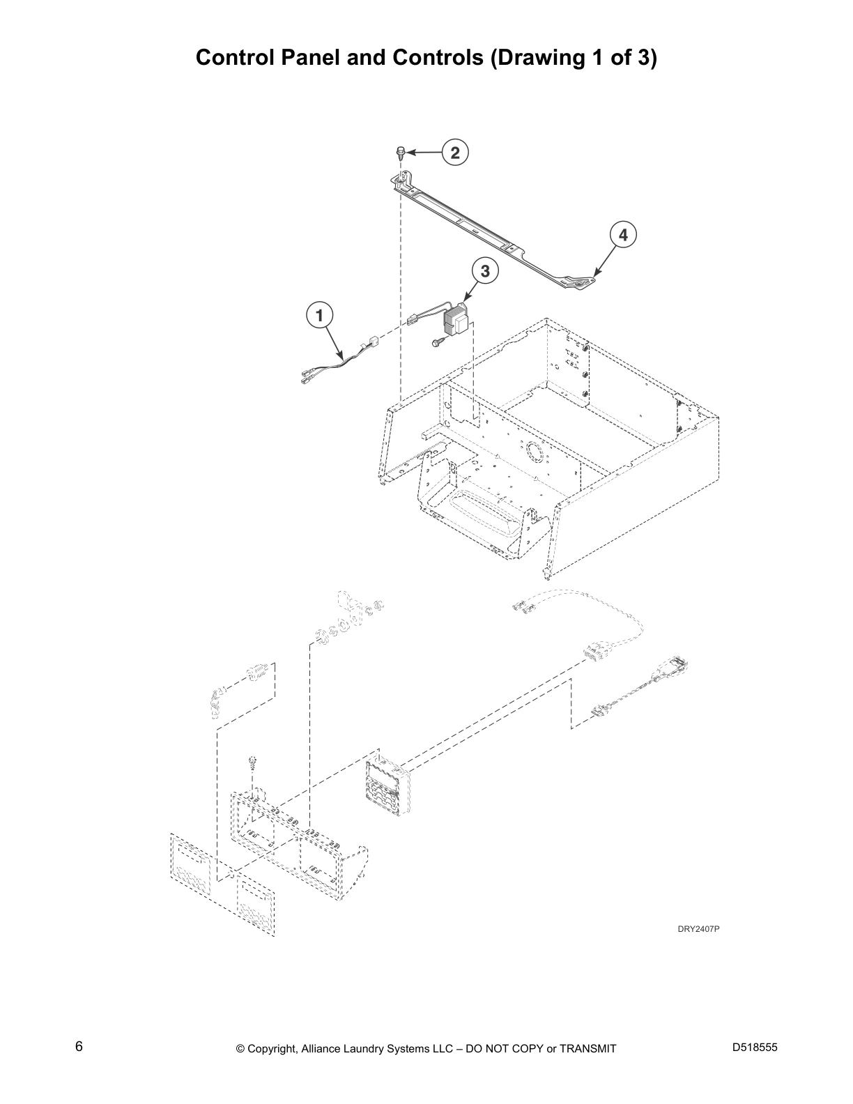 Control Panel and Controls (Drawing 1 of 3)