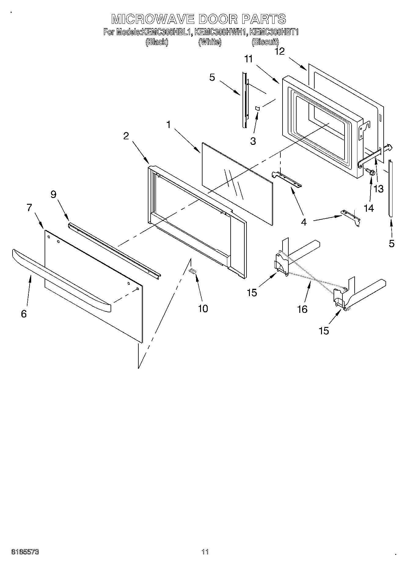 09 - MICROWAVE DOOR, OPTIONAL