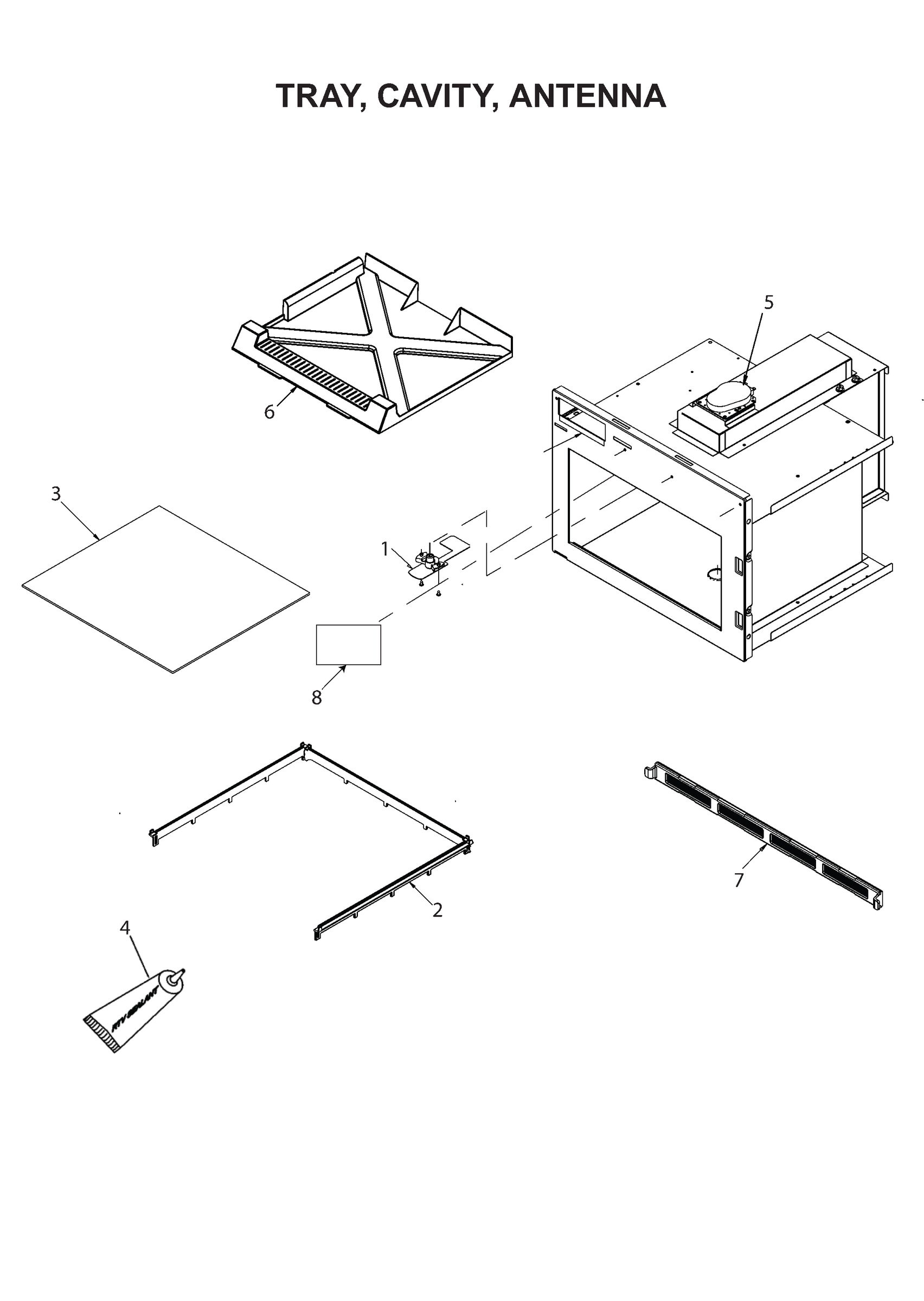 TRAY, CAVITY, ANTENNAS