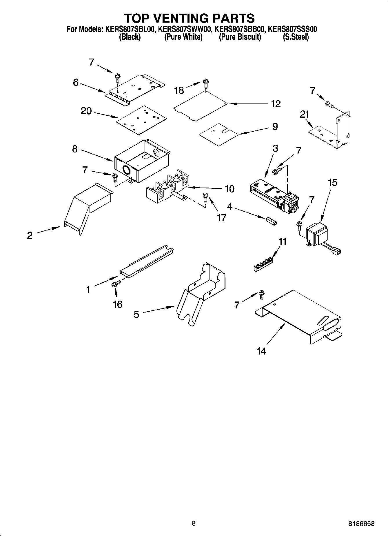 06 - TOP VENTING PARTS, OPTIONAL PARTS