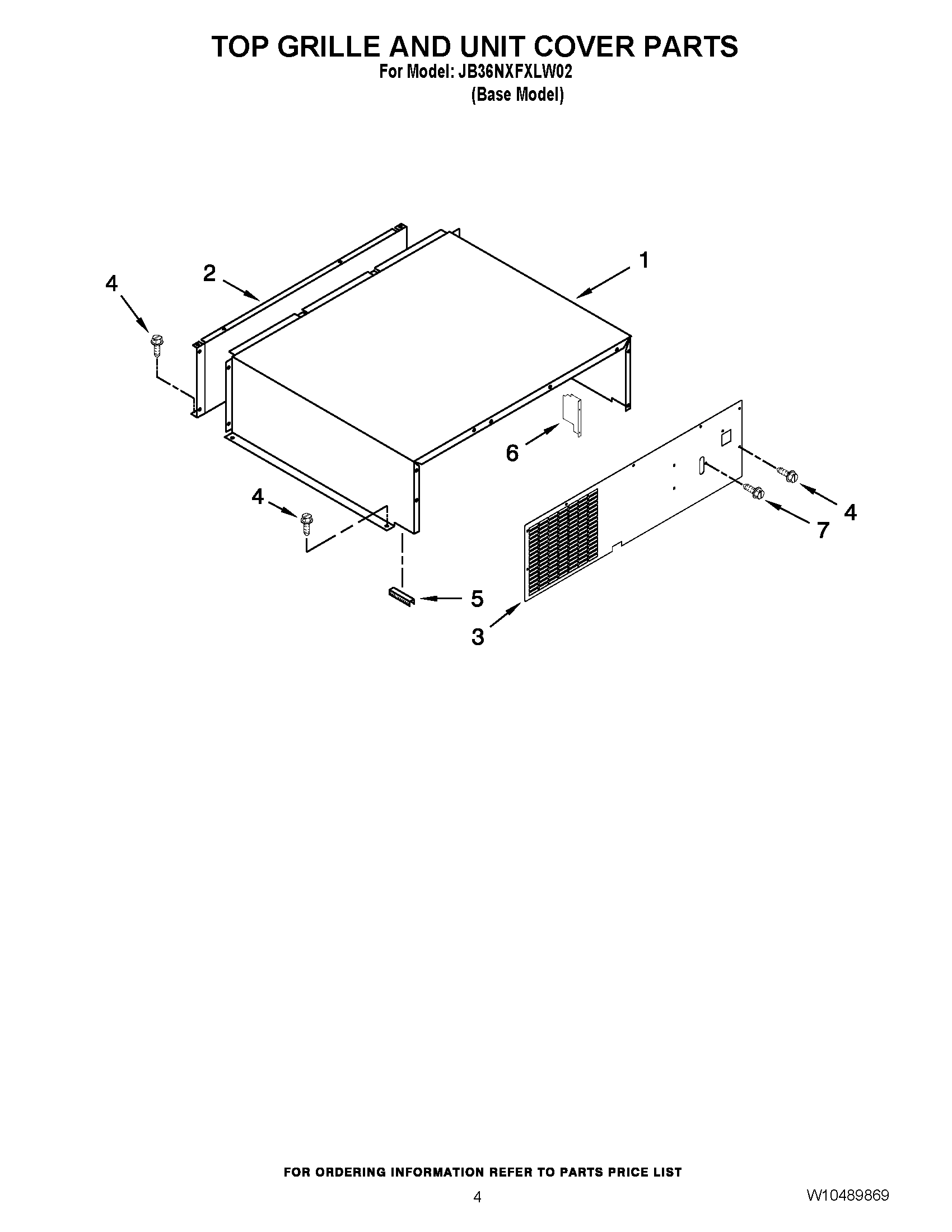 03 - TOP GRILLE AND UNIT COVER PARTS