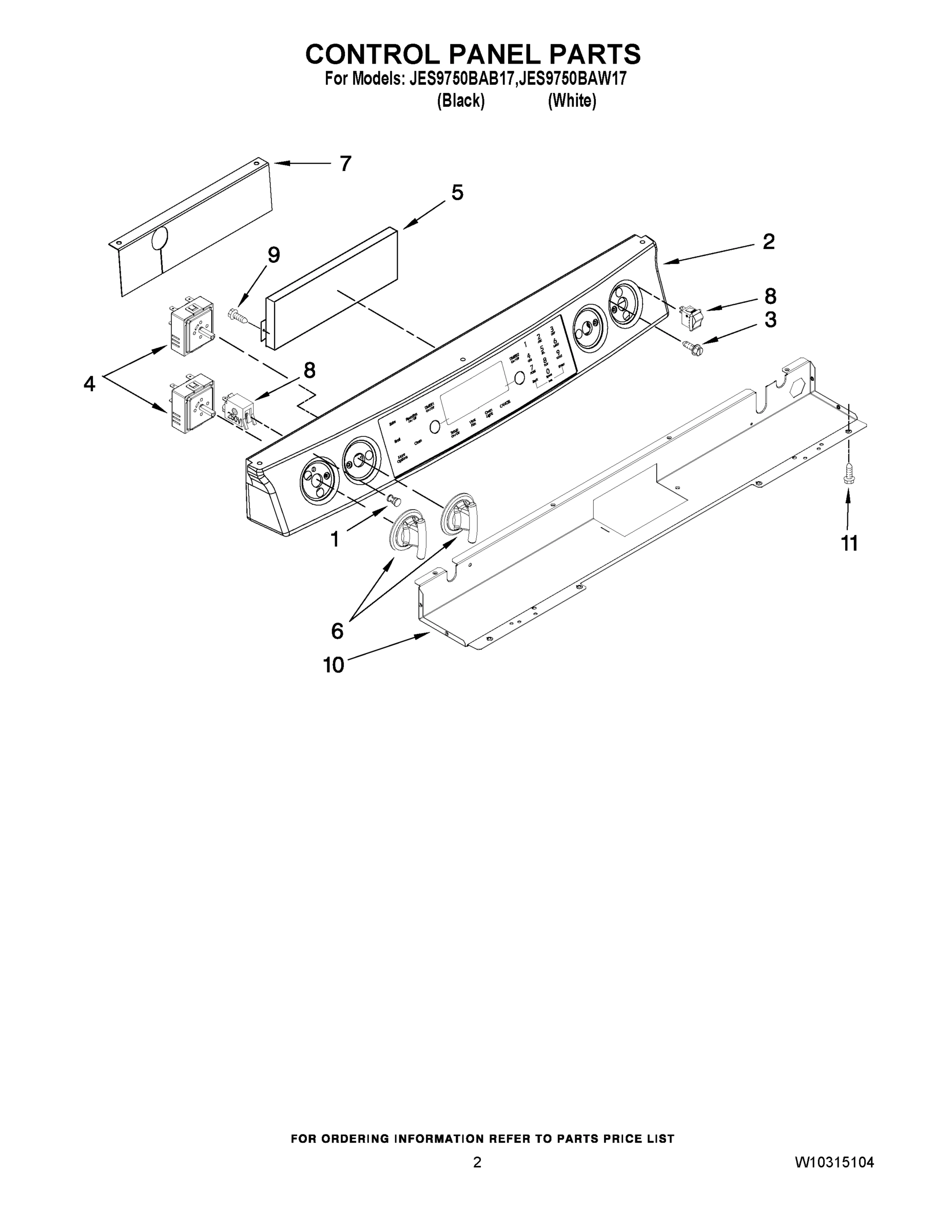 02 - CONTROL PANEL PARTS