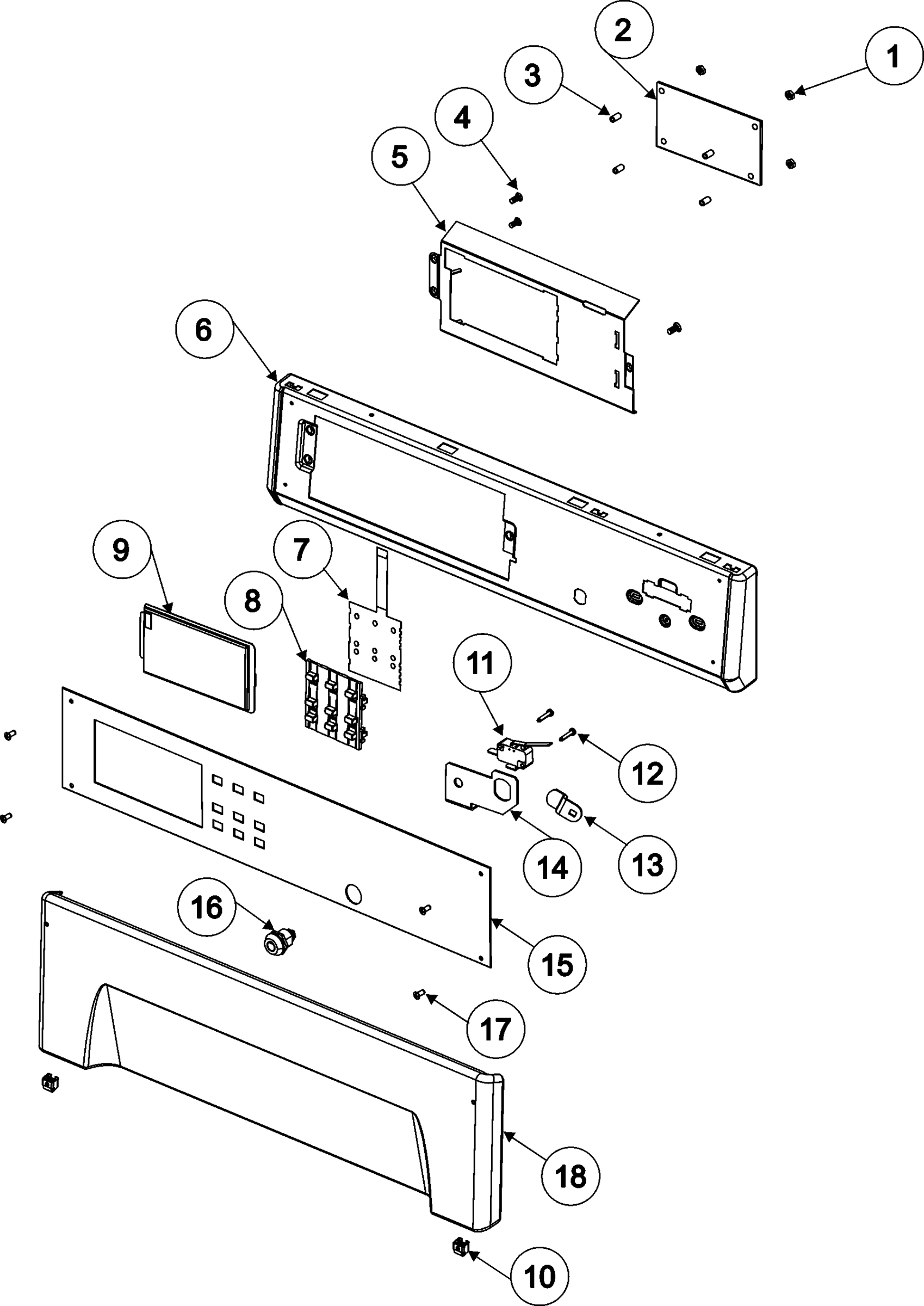 01 - CONTROL PANEL (DRYER)