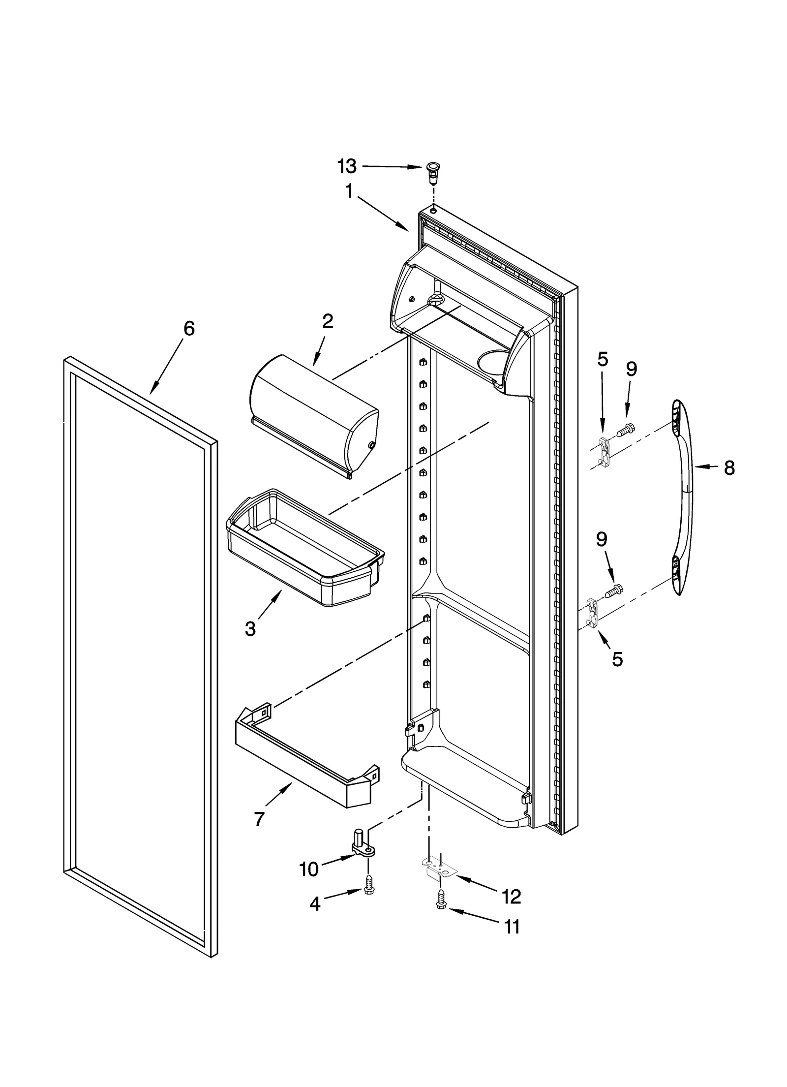 REFRIGERATOR DOOR PARTS