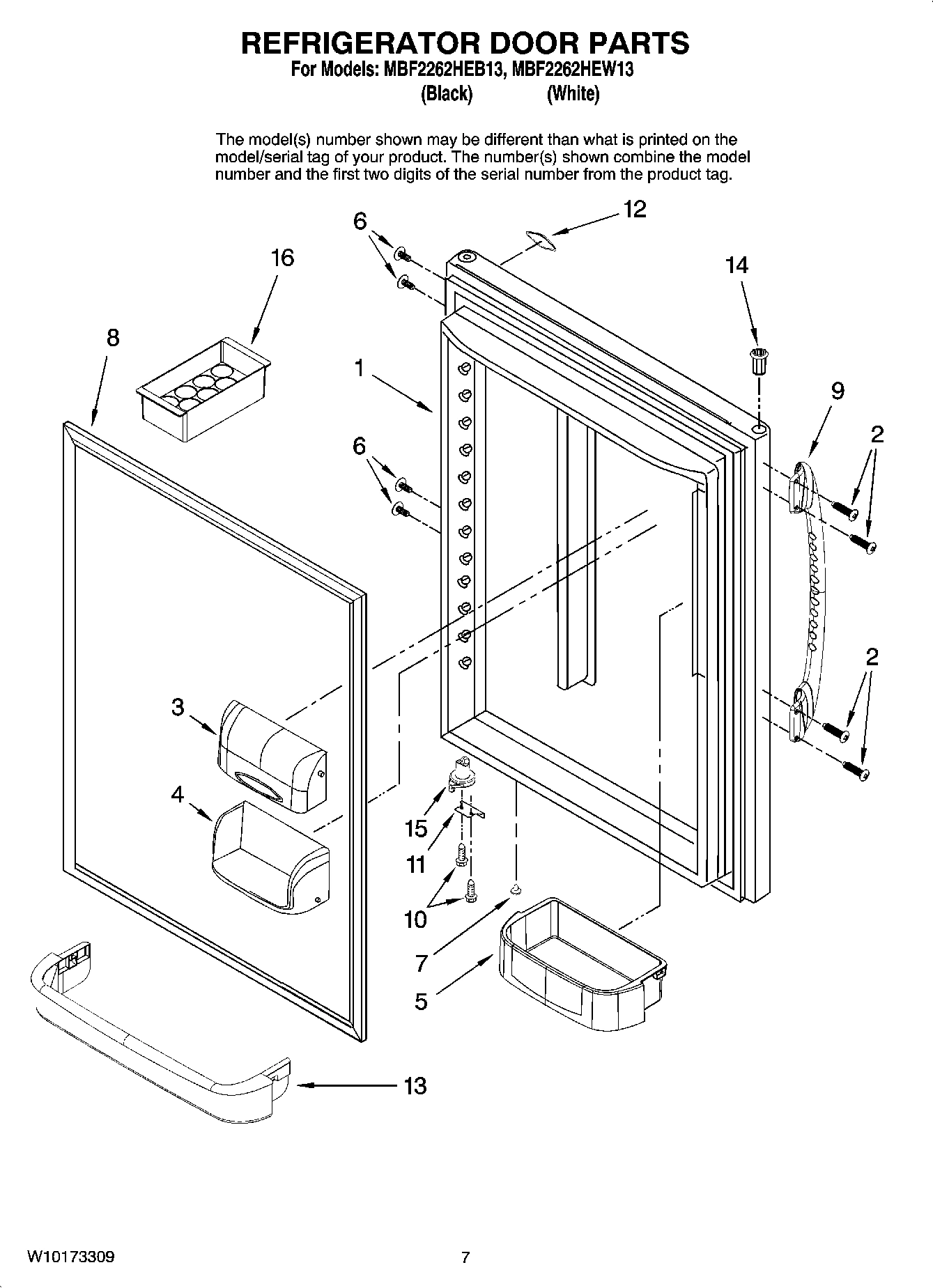 05 - REFRIGERATOR DOOR PARTS