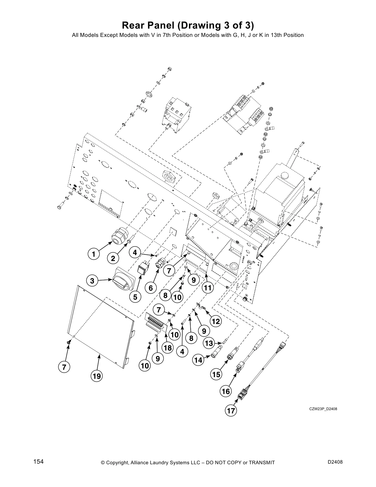 Rear Panel (Drawing 3 of 3)