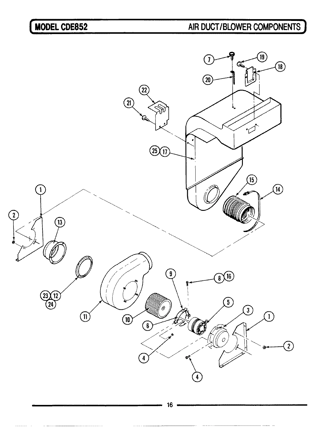 02 - AIR DUCT/BLOWER COMPONENTS