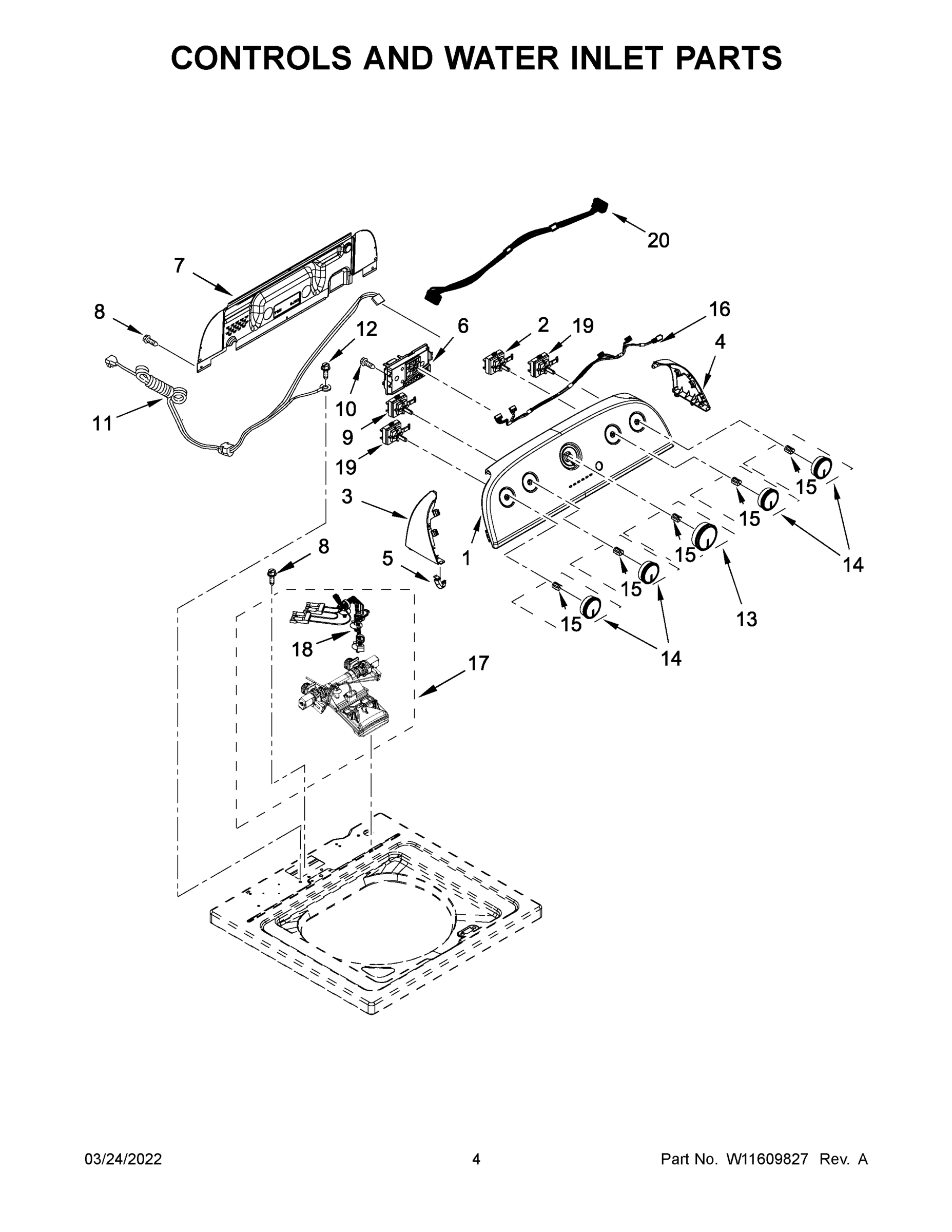 03 - CONTROLS AND WATER INLET PARTS