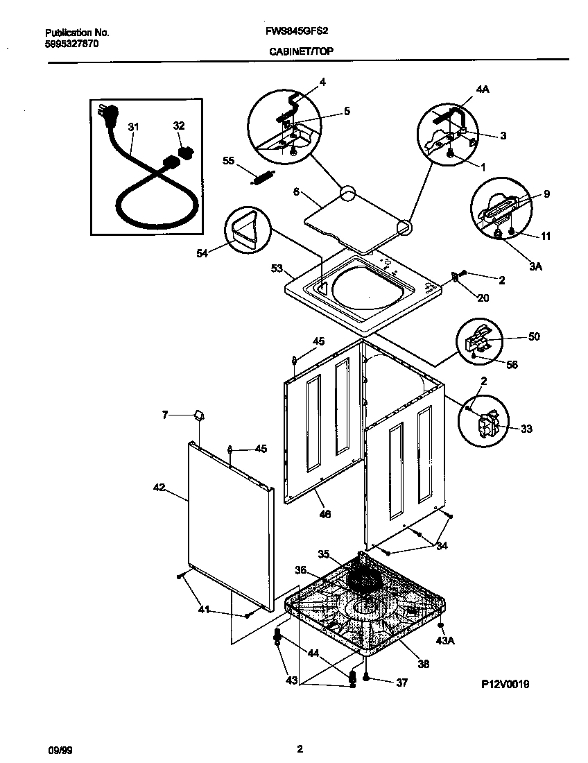 02 - P12V0019 WSHR CAB,TOP