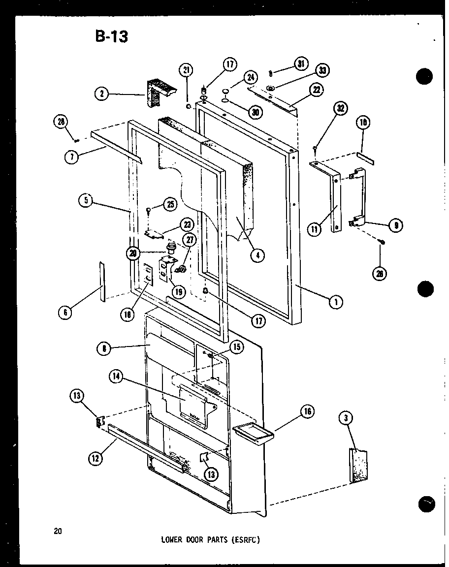 04 - LOWER DOOR PARTS (ESRFC)