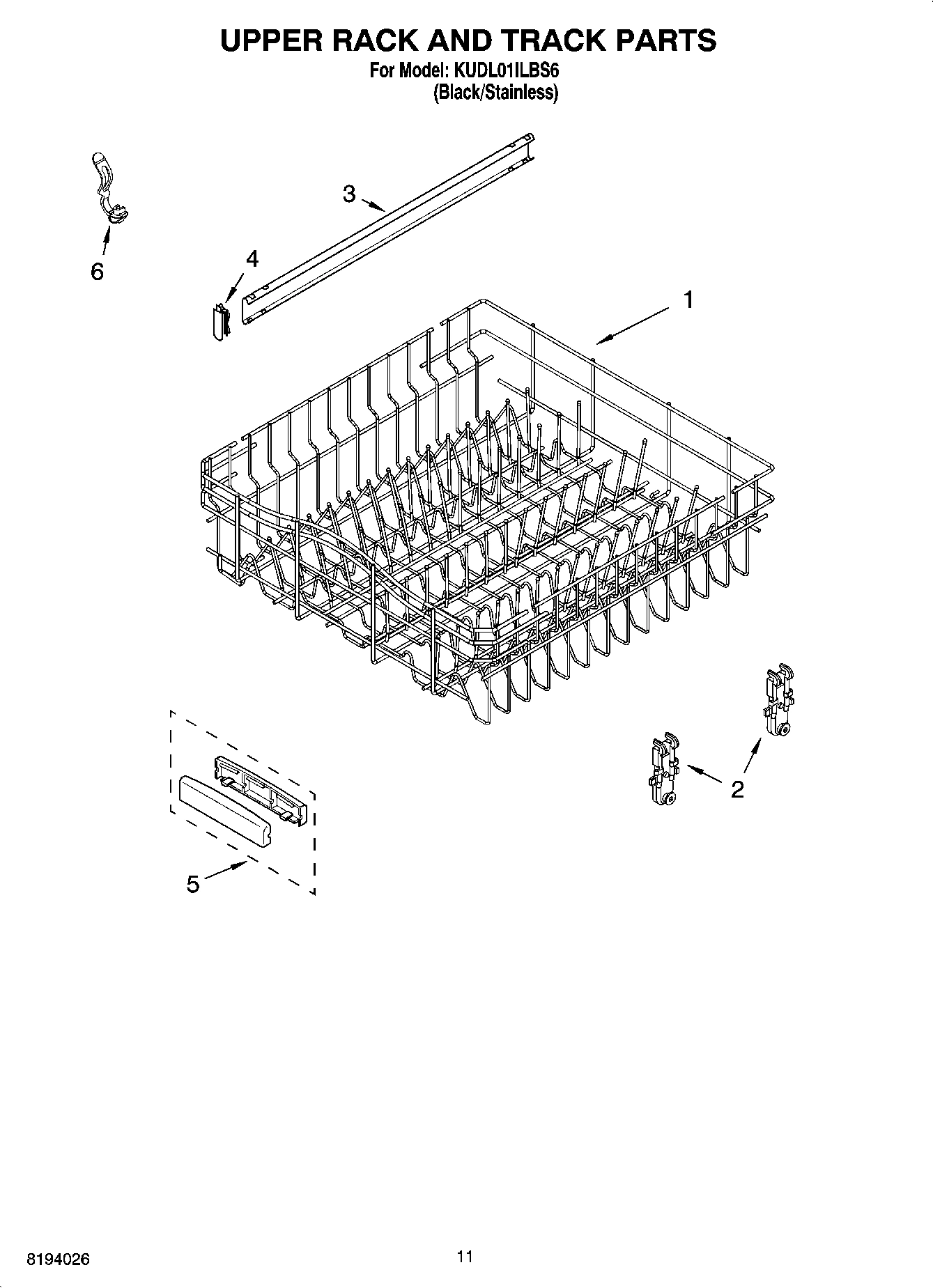 09 - UPPER RACK AND TRACK PARTS