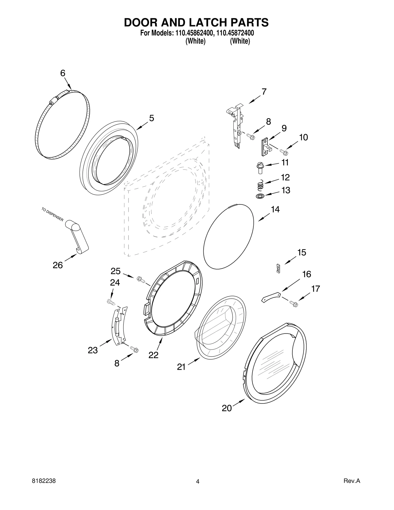 DOOR AND LATCH PARTS