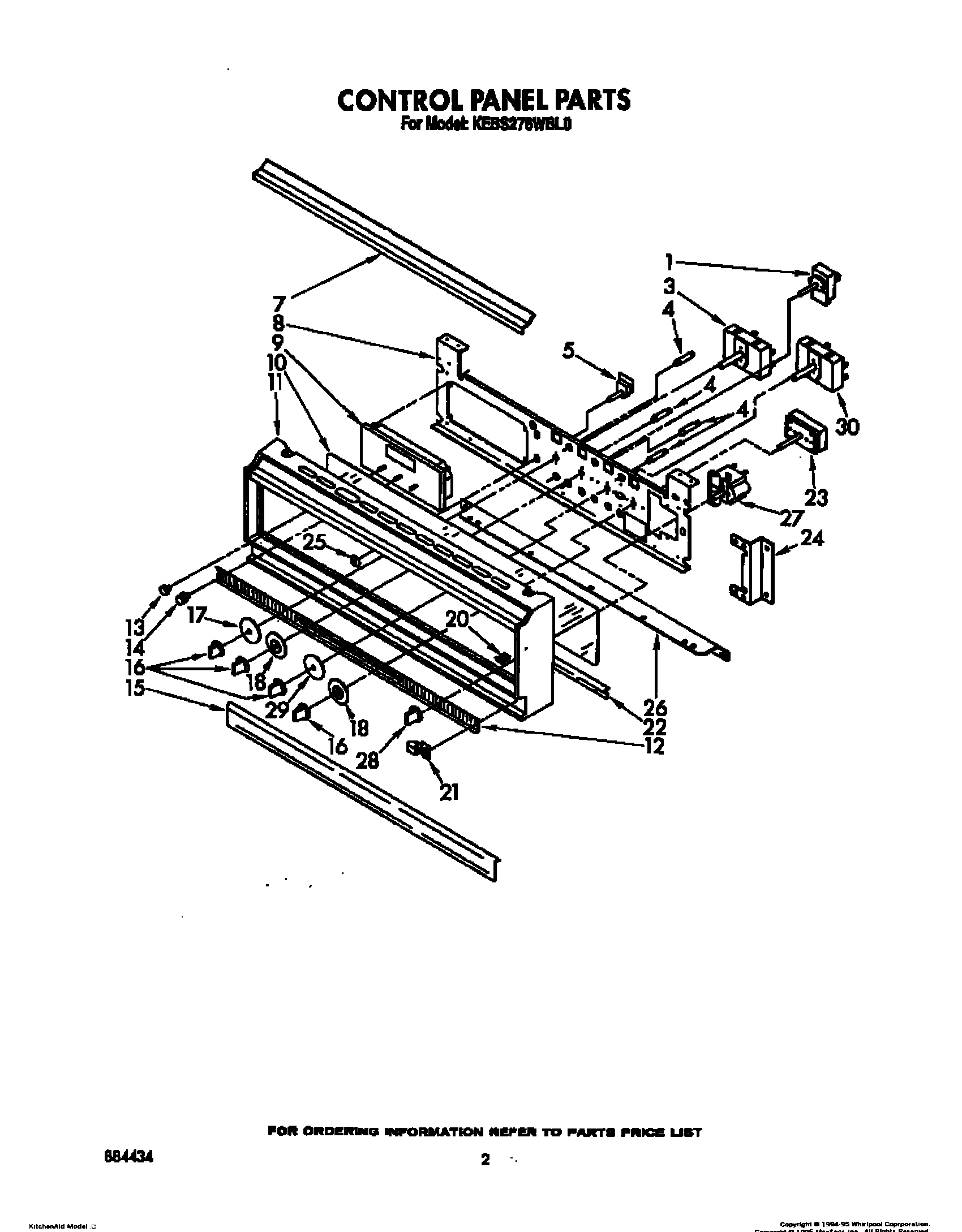 02 - CONTROL PANEL, LIT/OPTIONAL