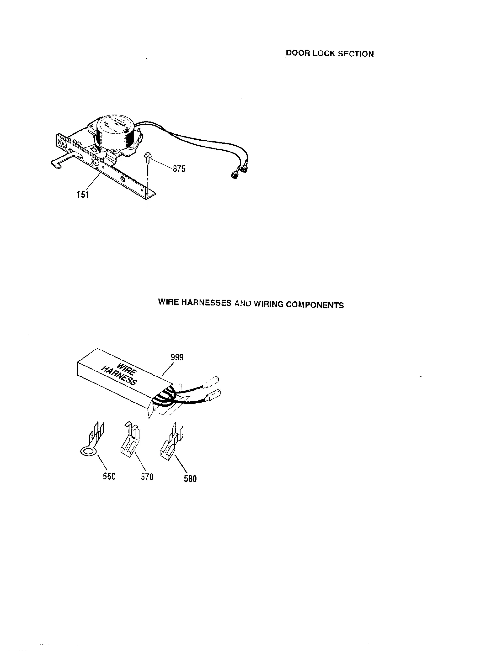 DOOR LOCK/WIRE HARNESS/COMPONETS