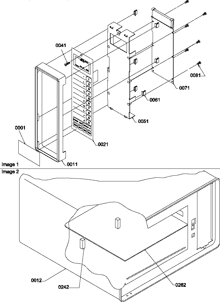 03 - CONTOL PANEL & SHELF ASSY