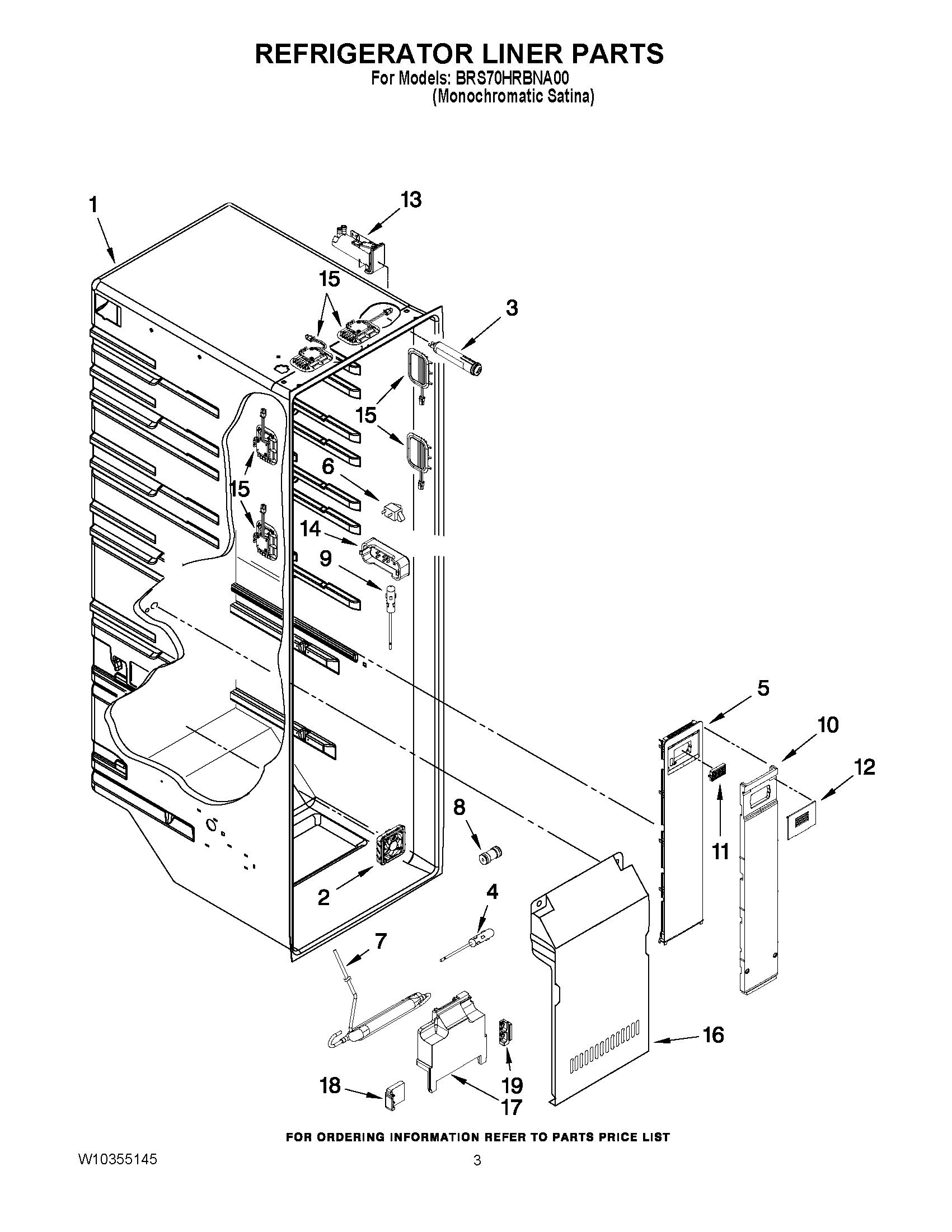 02 - REFRIGERATOR LINER PARTS