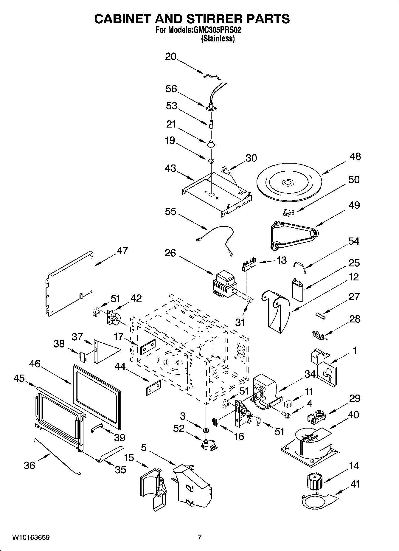 06 - CABINET AND STIRRER PARTS