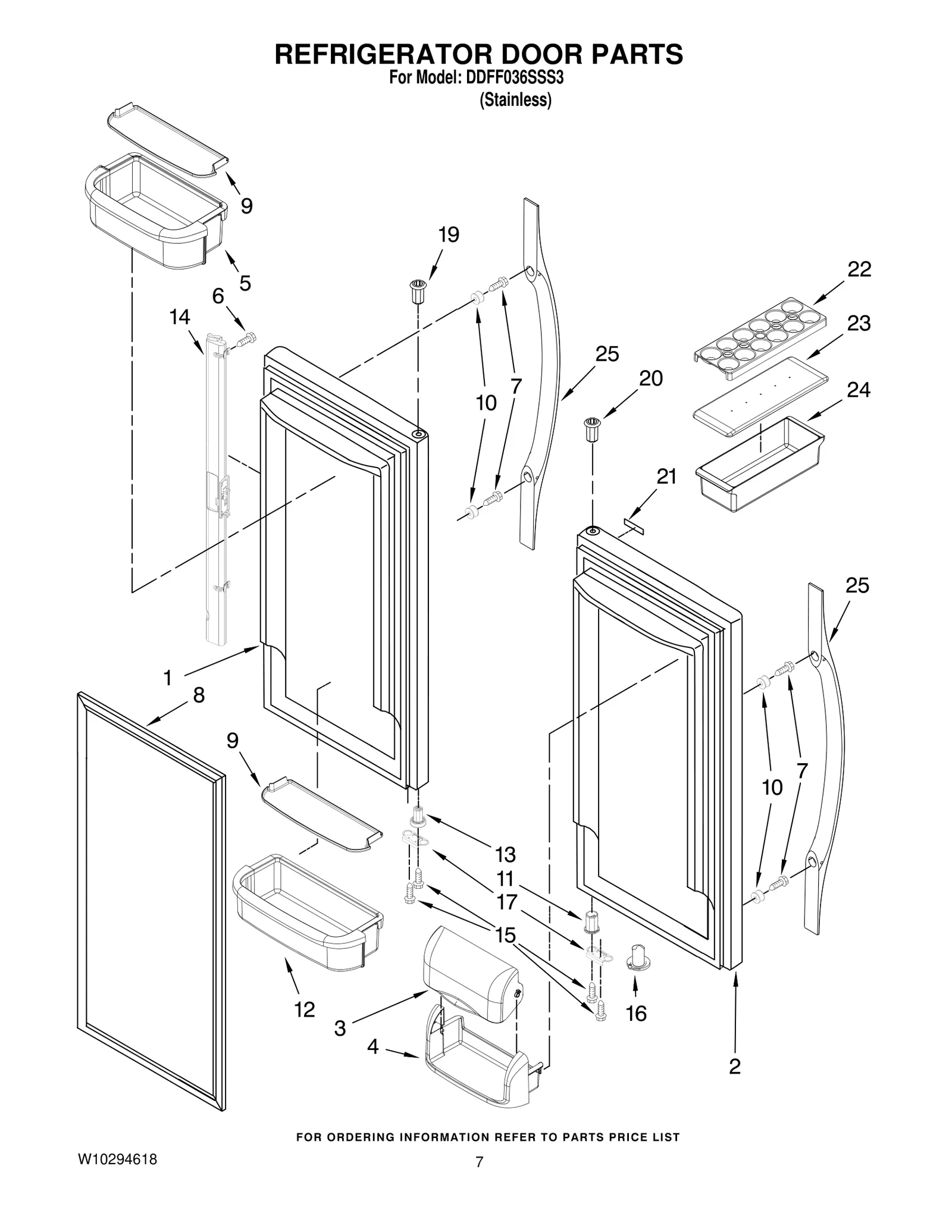 REFRIGERATOR DOOR PARTS