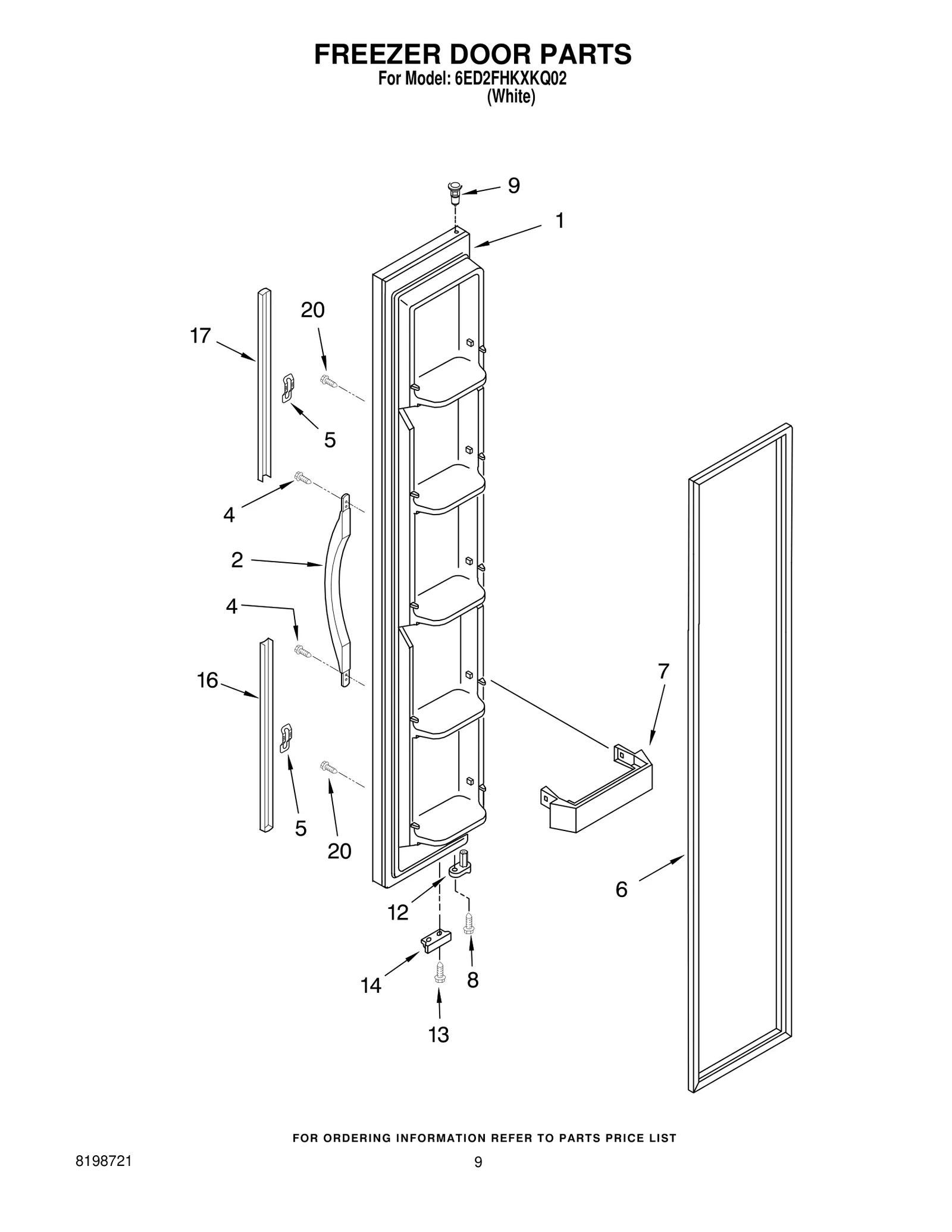 FREEZER DOOR PARTS