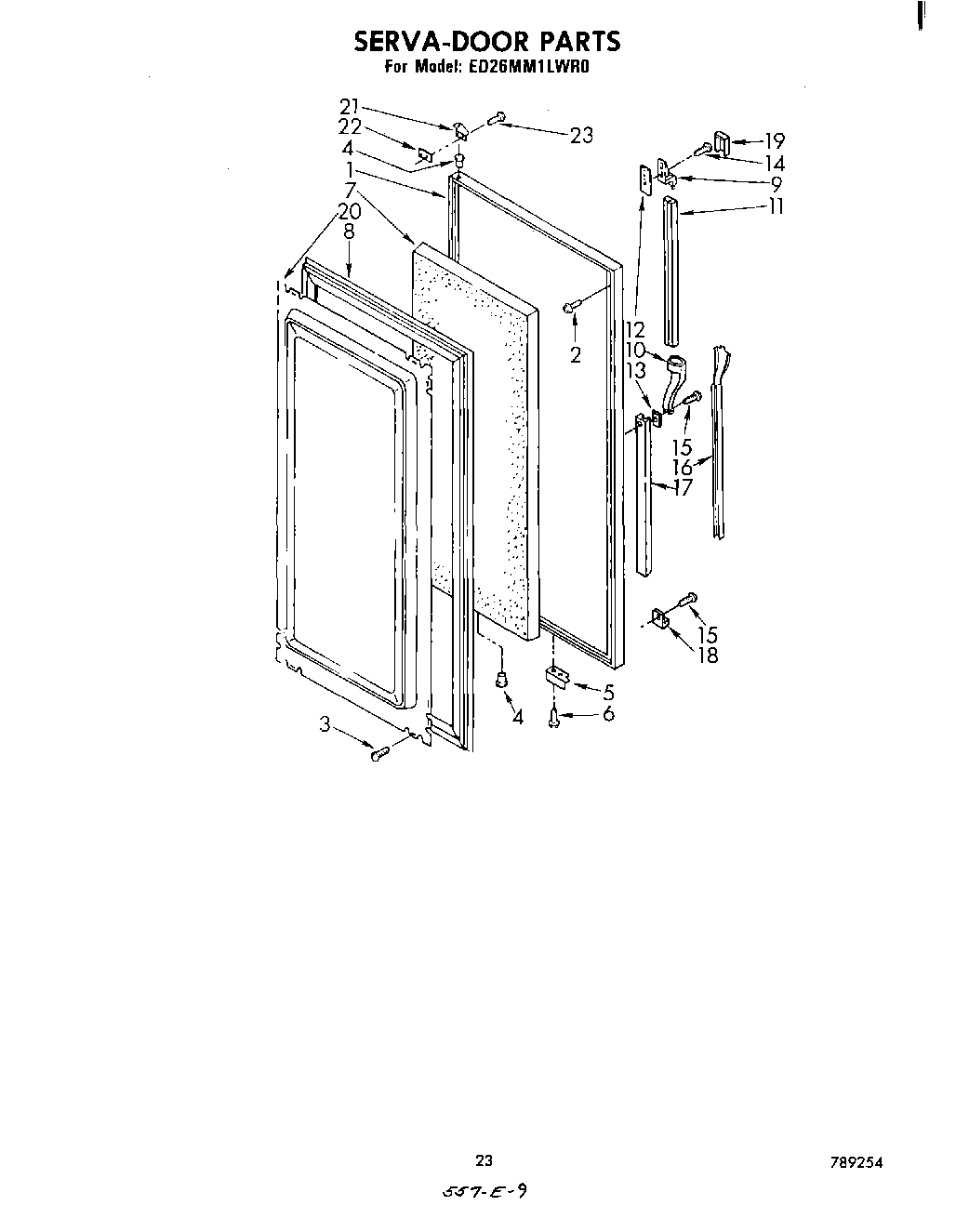 13 - SERVA-DOOR , NOT ILLUSTRATED AND OPIONAL