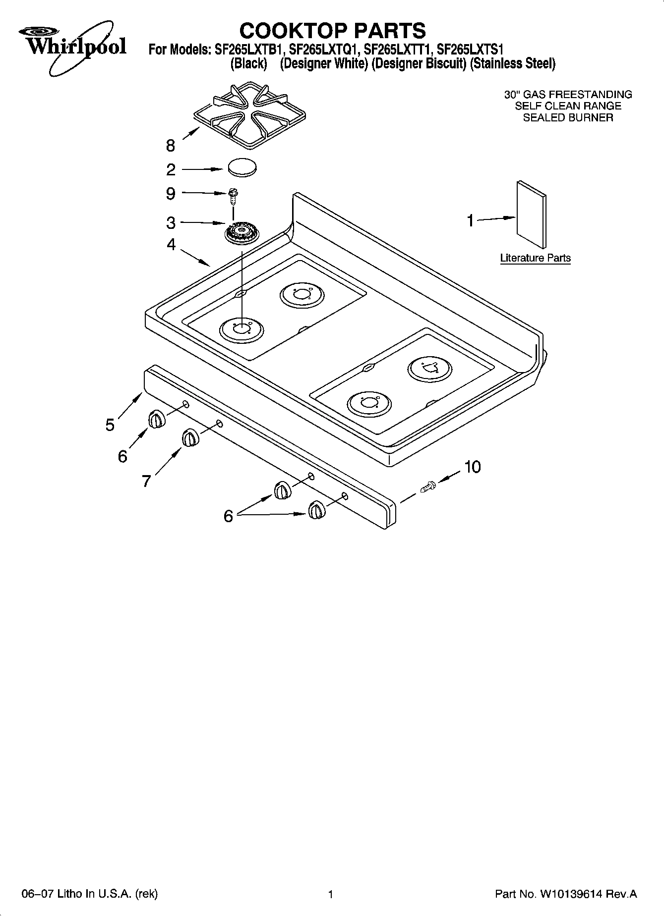 01 - COOKTOP PARTS