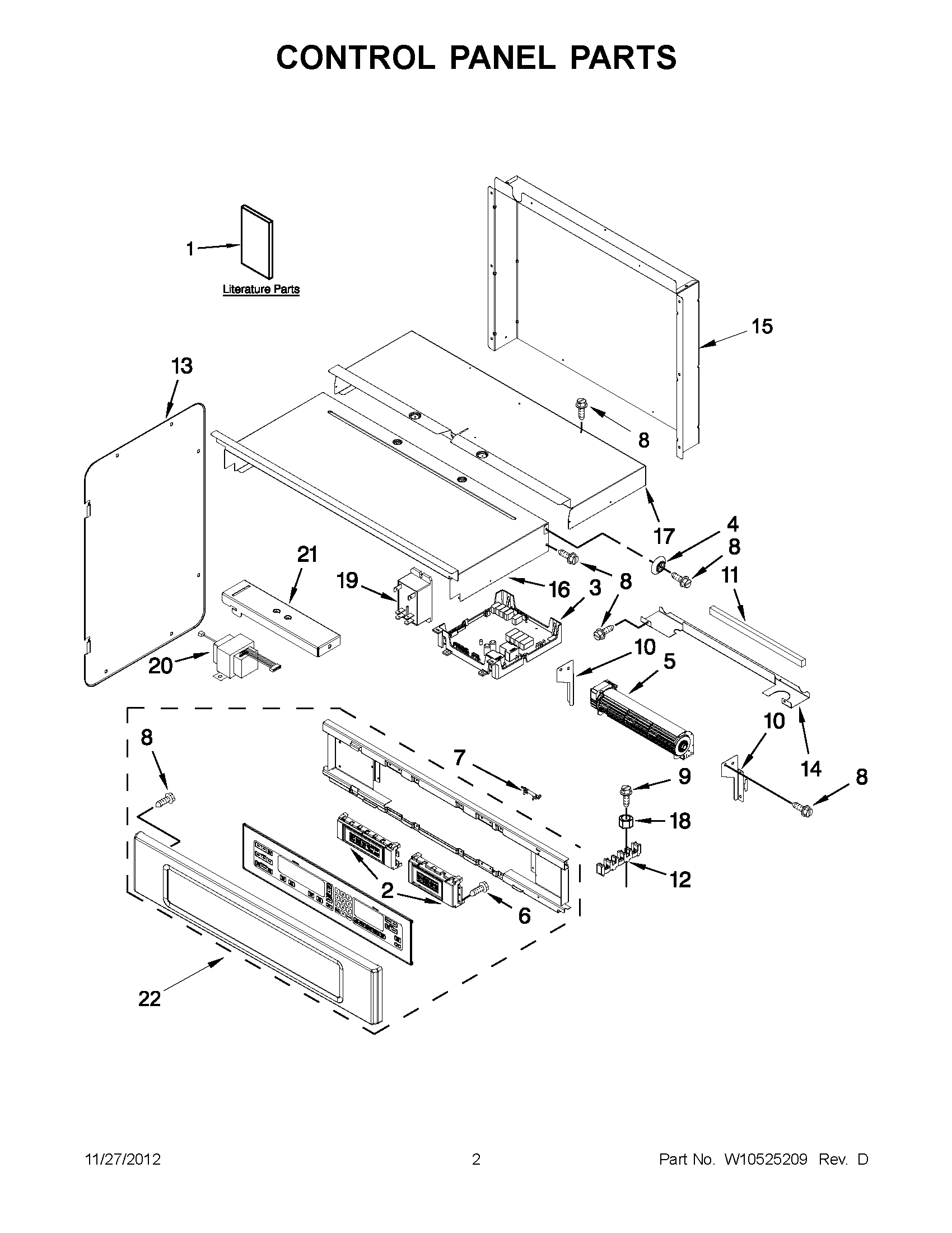 01 - CONTROL PANEL PARTS