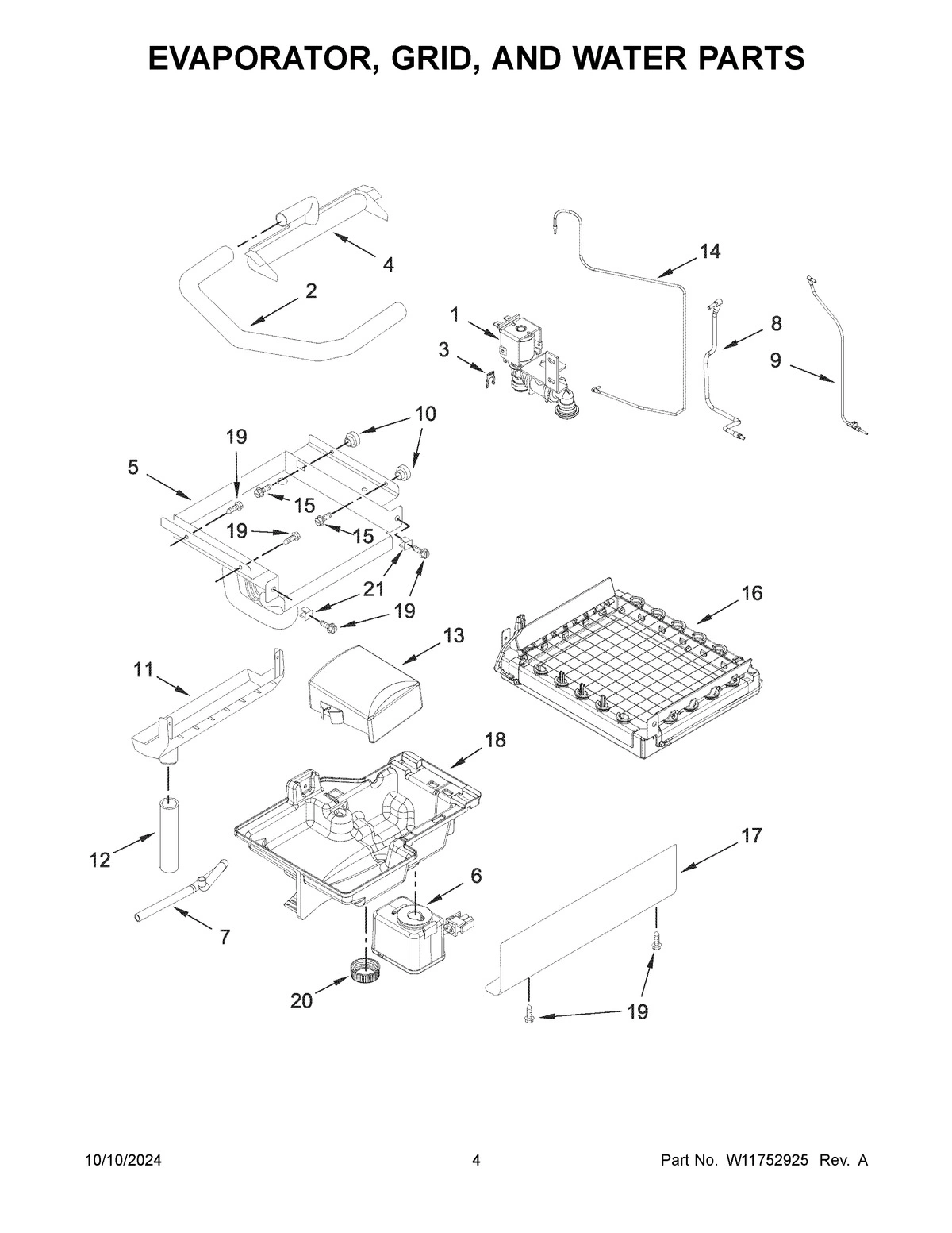 03 - EVAPORATOR, GRID, AND WATER PARTS
