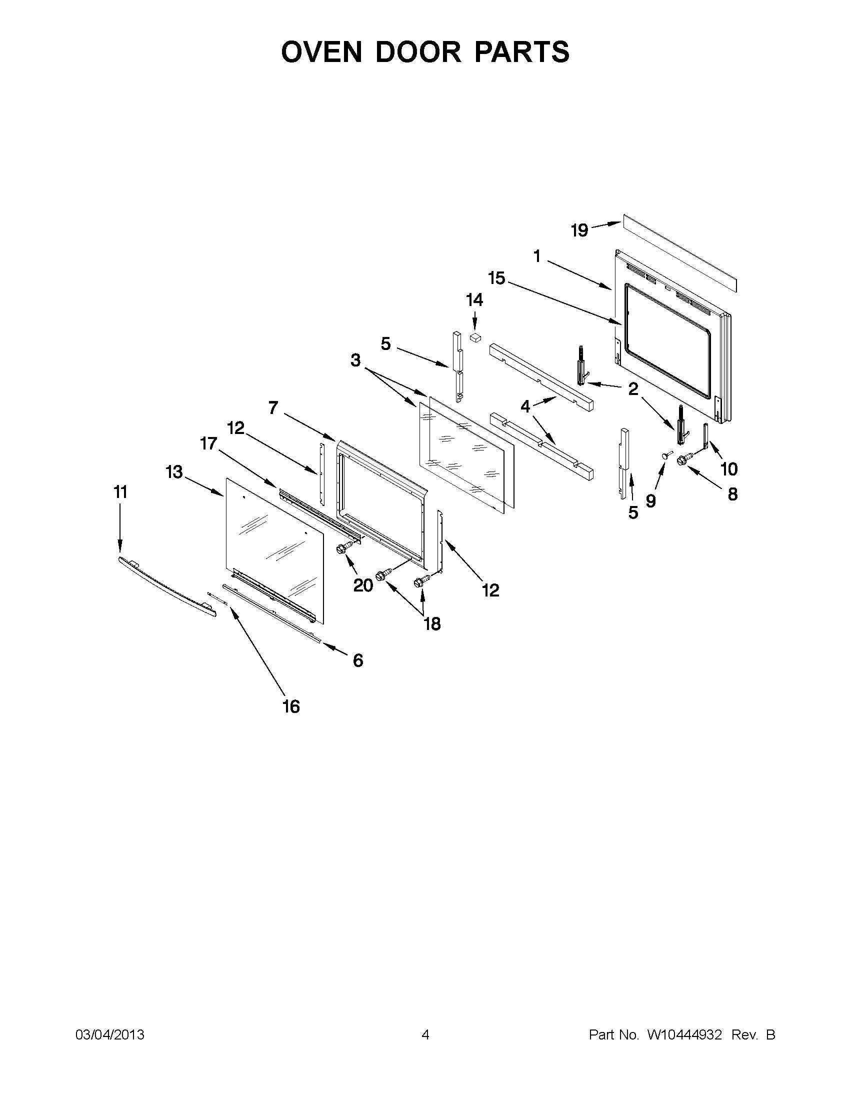 02 - OVEN DOOR PARTS
