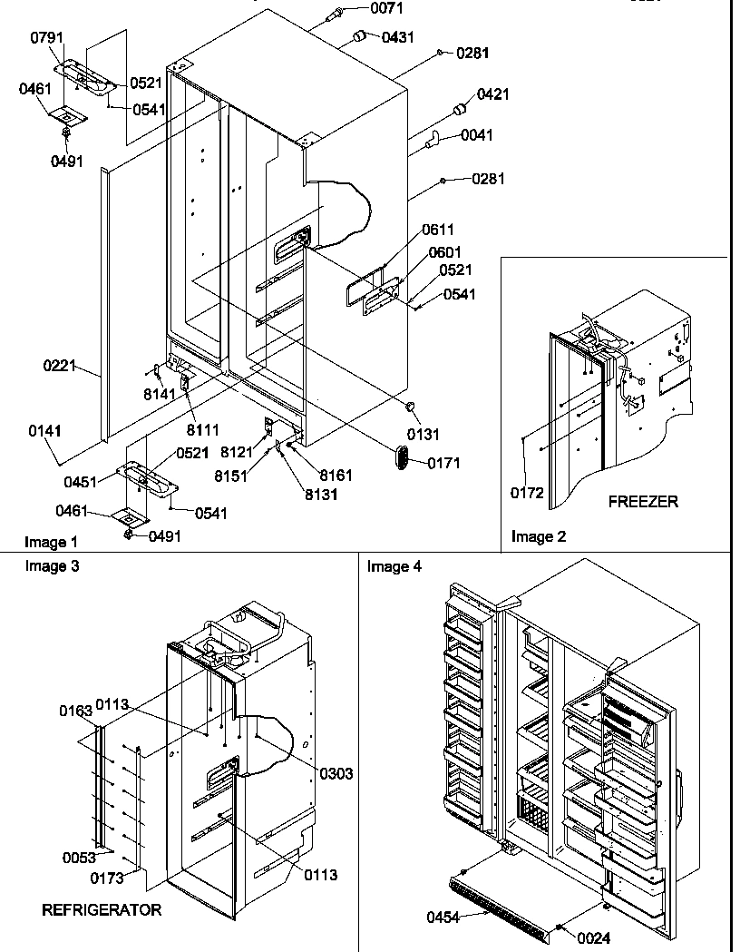 02 - CABINET PARTS AND TOE GRILLE