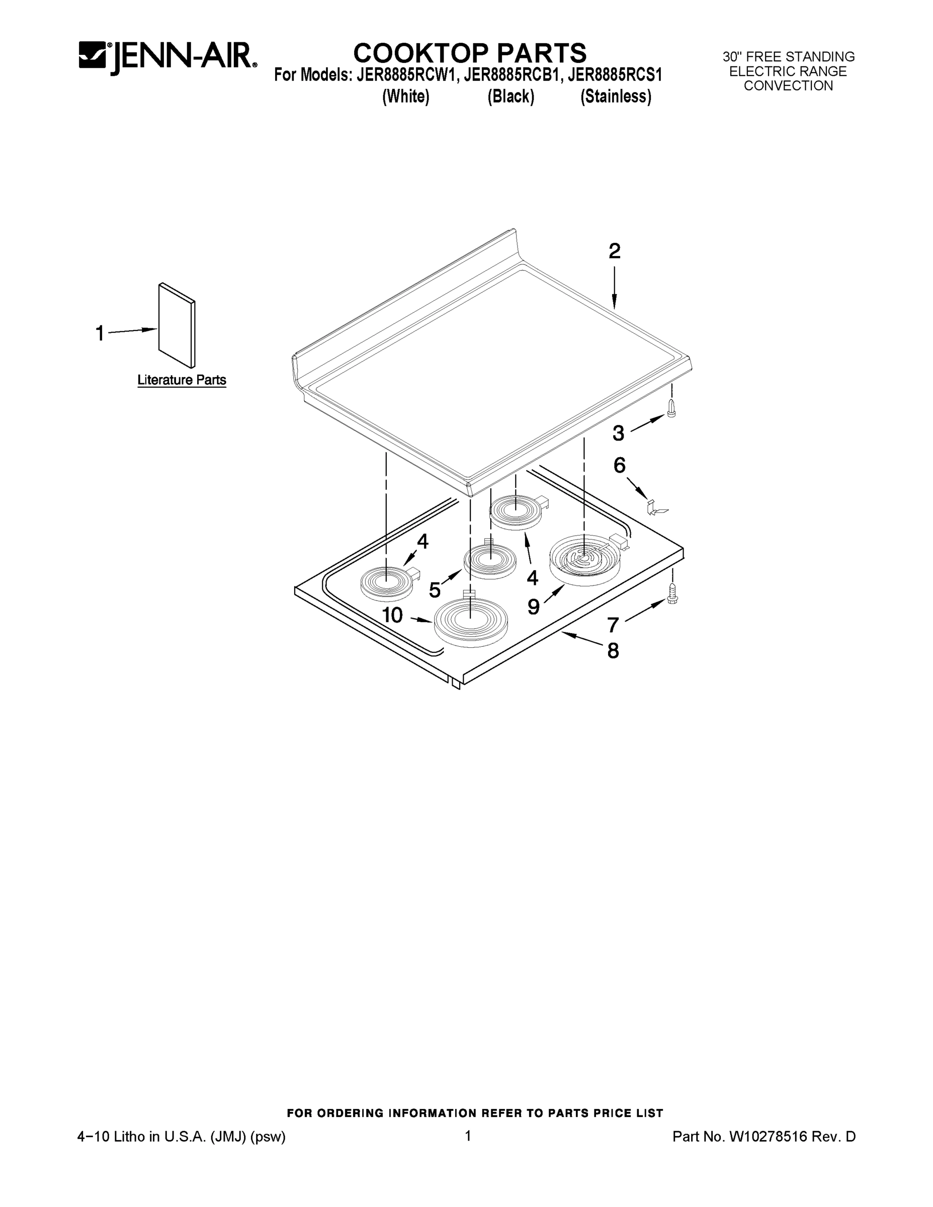 01 - COOKTOP PARTS