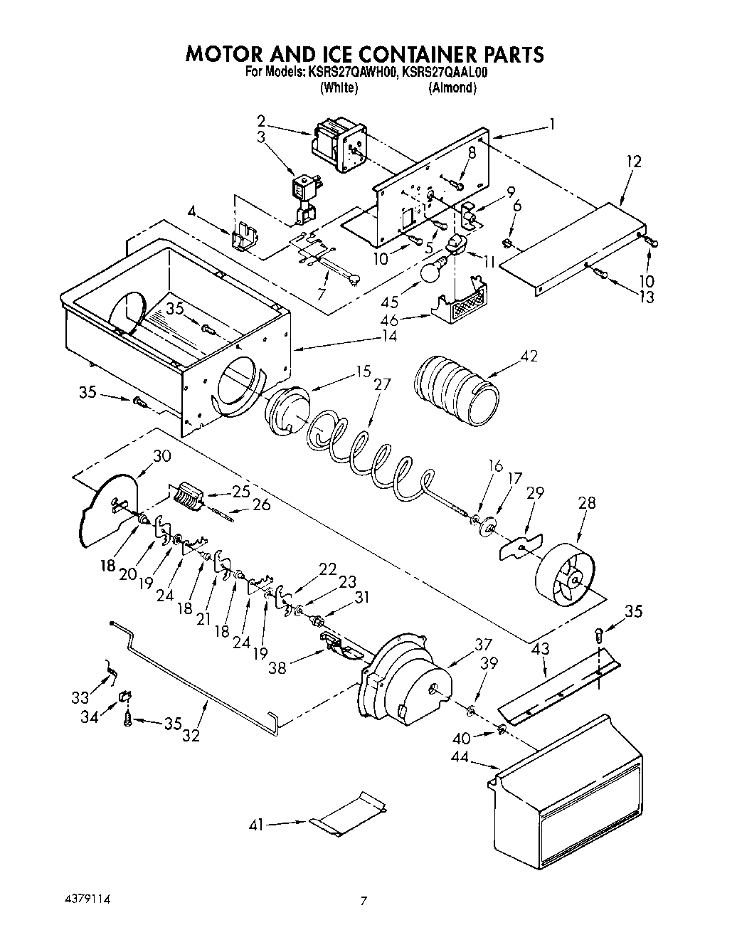 05 - MOTOR AND ICE CONTAINER, LIT/OPTIONAL