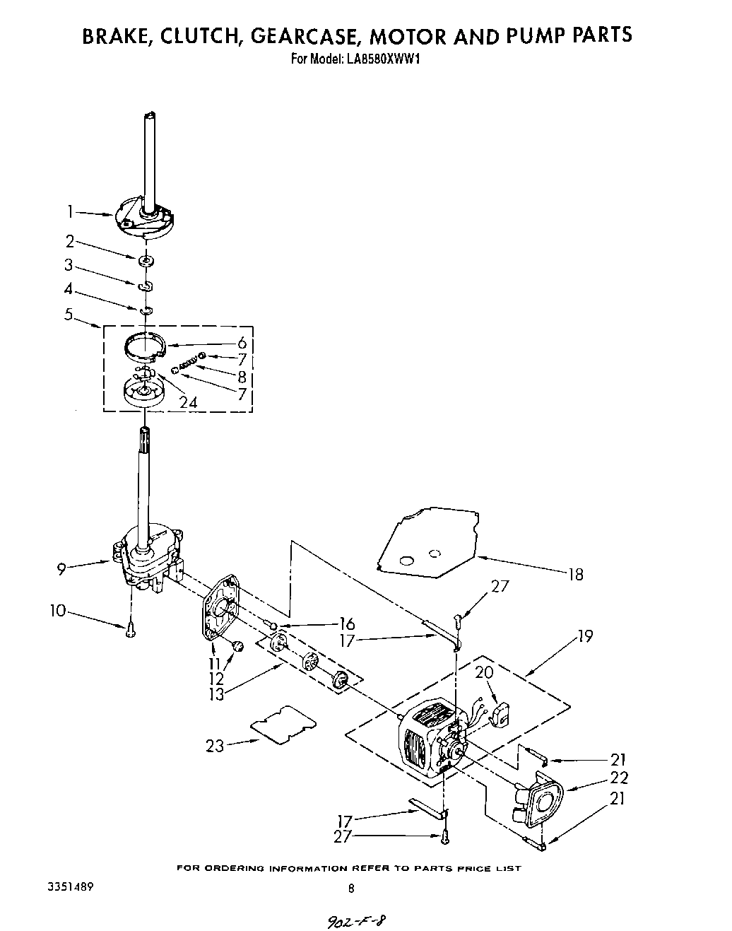 06 - BRAKE, CLUTCH, GEARCASE, MOTOR AND PUMP