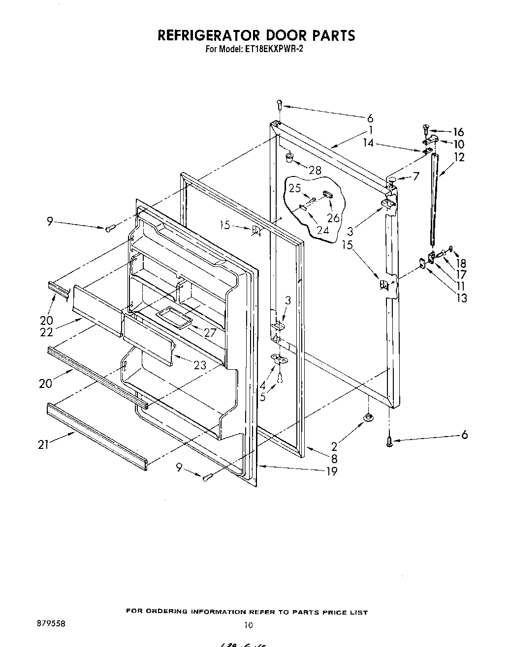 08 - REFRIGERATOR DOOR, NOT ILLUSTRATED