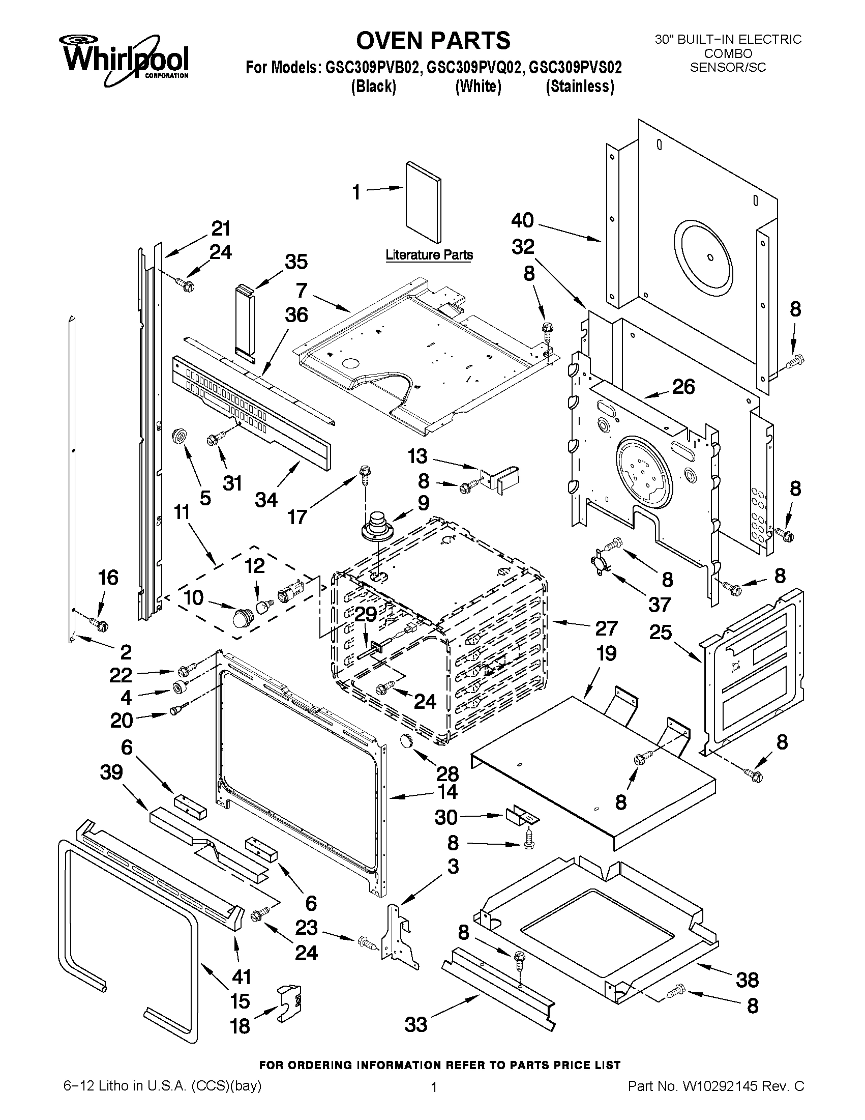 01 - OVEN PARTS